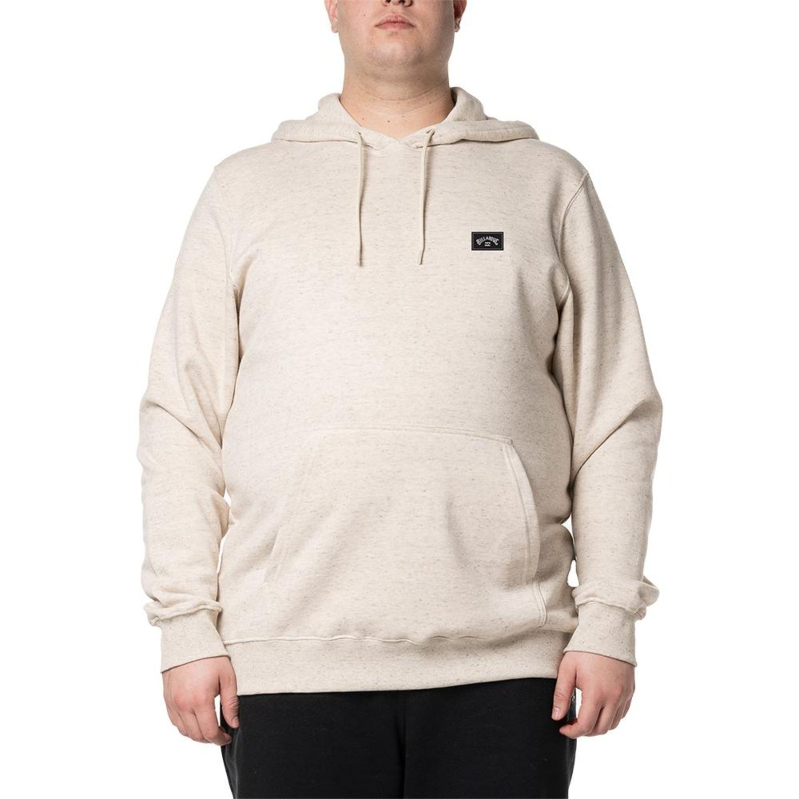 Vista 2 Moletom Billabong Canguru Icon Rubber Patch Plus Size Areia bege Billabong bege