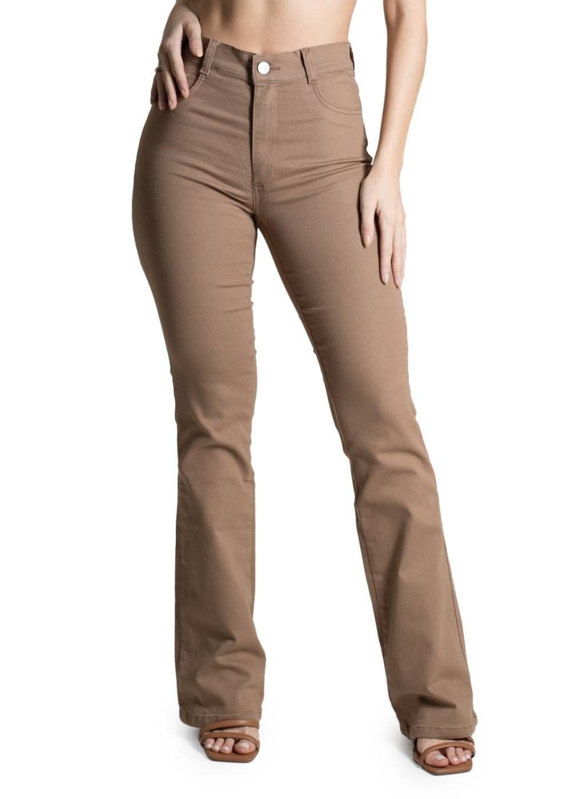 Calça Sarja Sawary Boot Cut – 274346 – Bege – Sawary