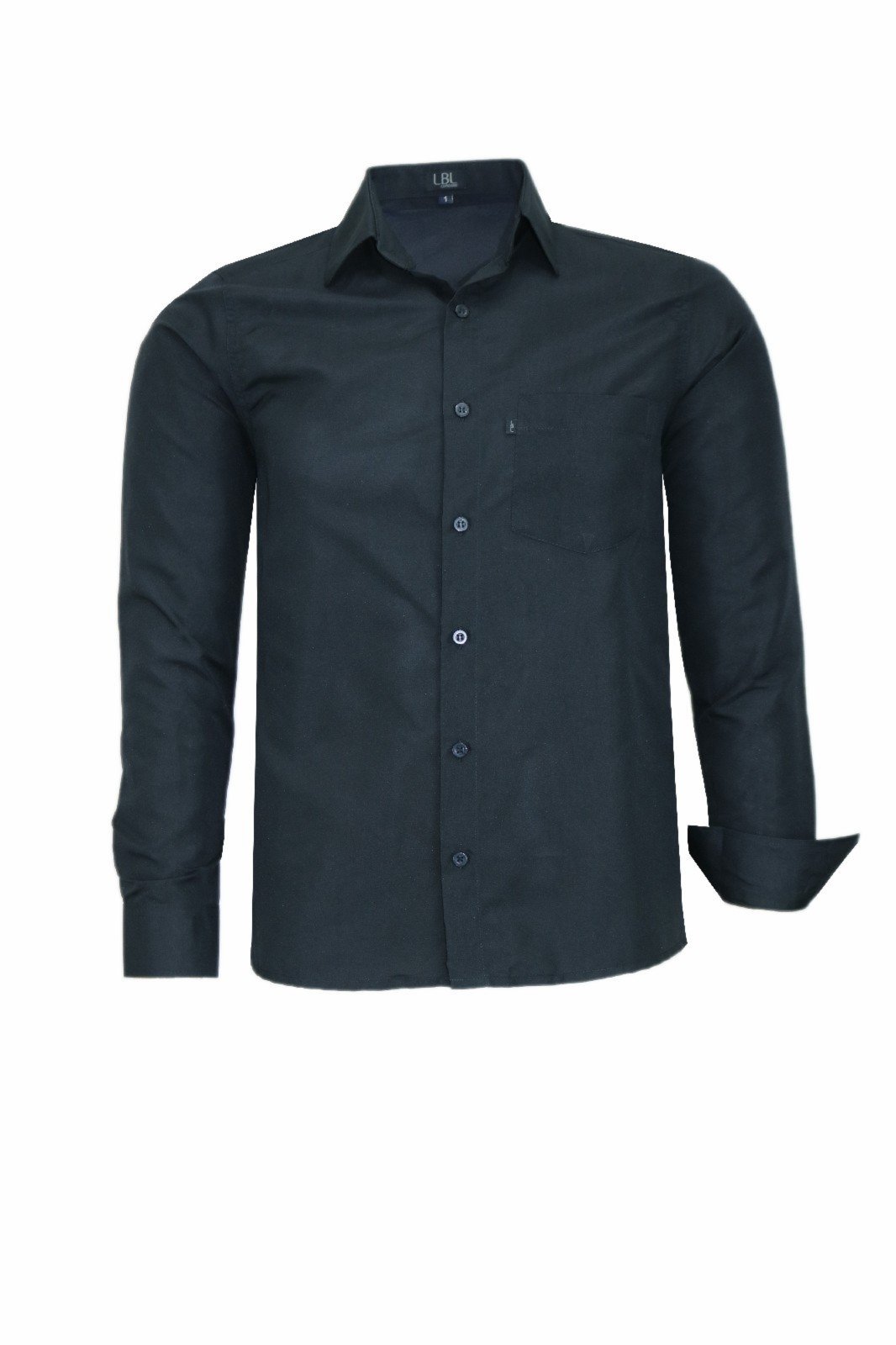 Camisa Manga Longa Lbl Comfort Poliéster Preto 3027