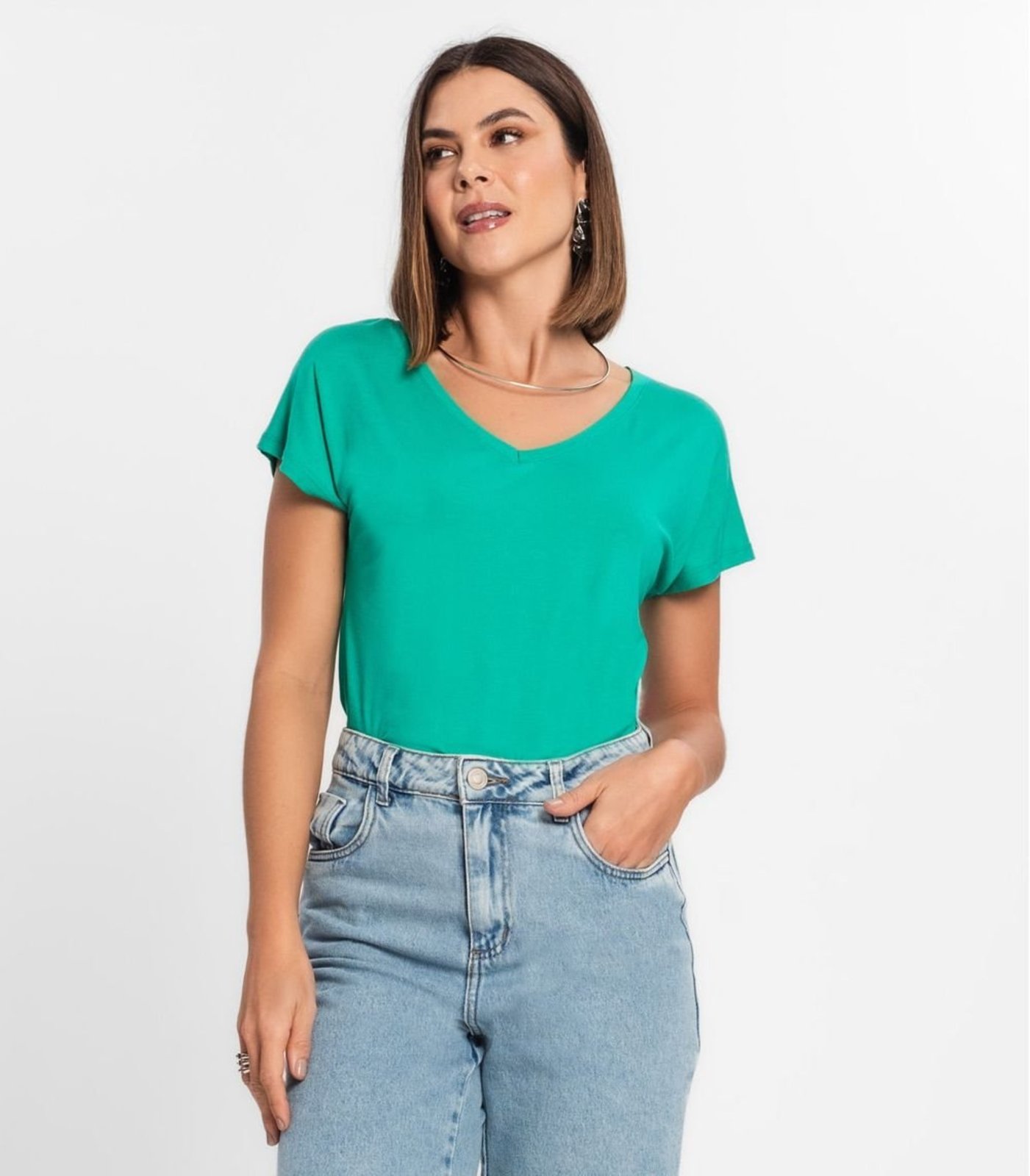 Blusa Feminina Viscotorcion Rovitex Verde