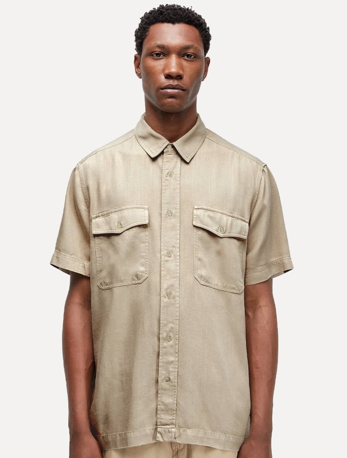 Camisa Osklen Masculina Used Utility Cáqui