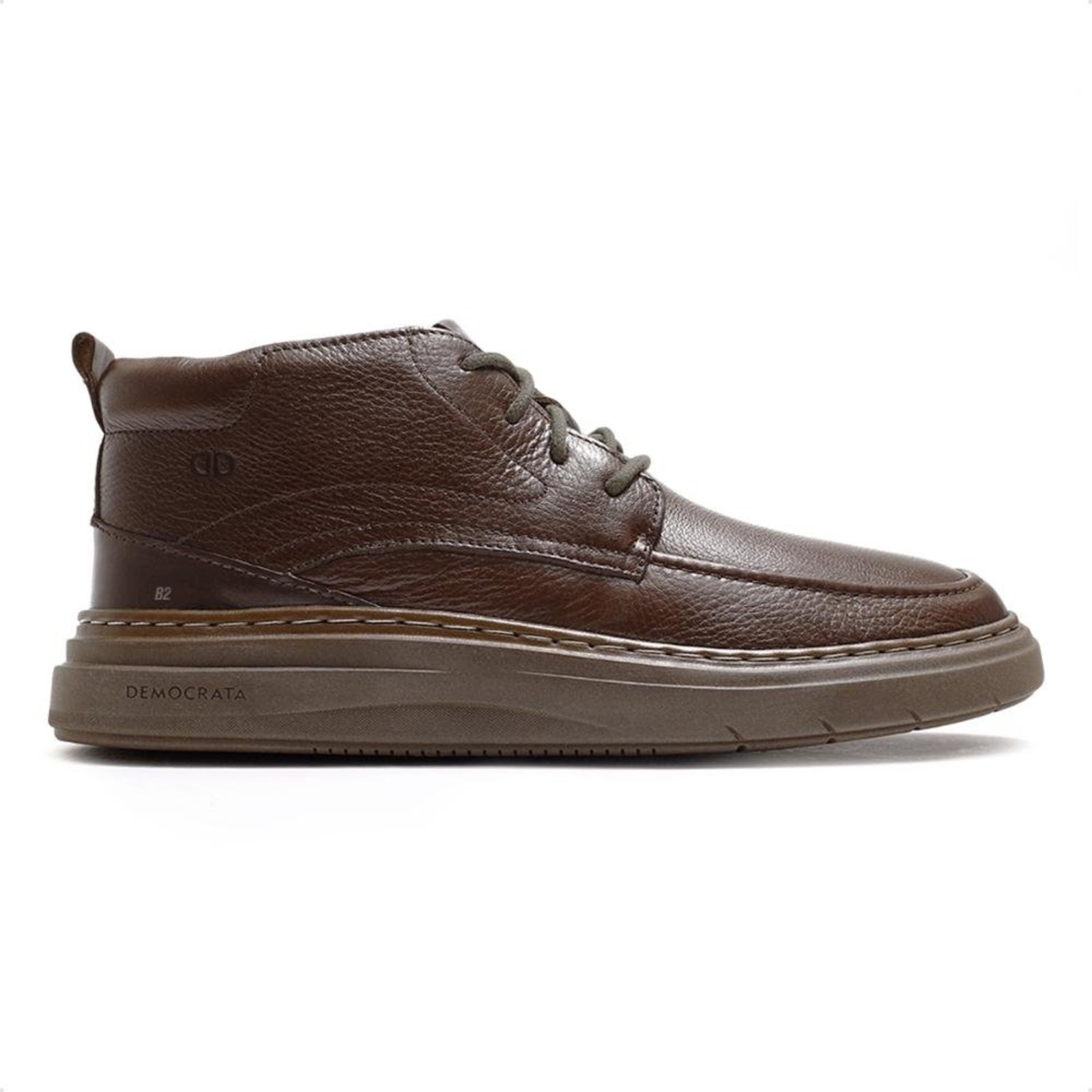 Bota Democrata Grid Masculina Marrom