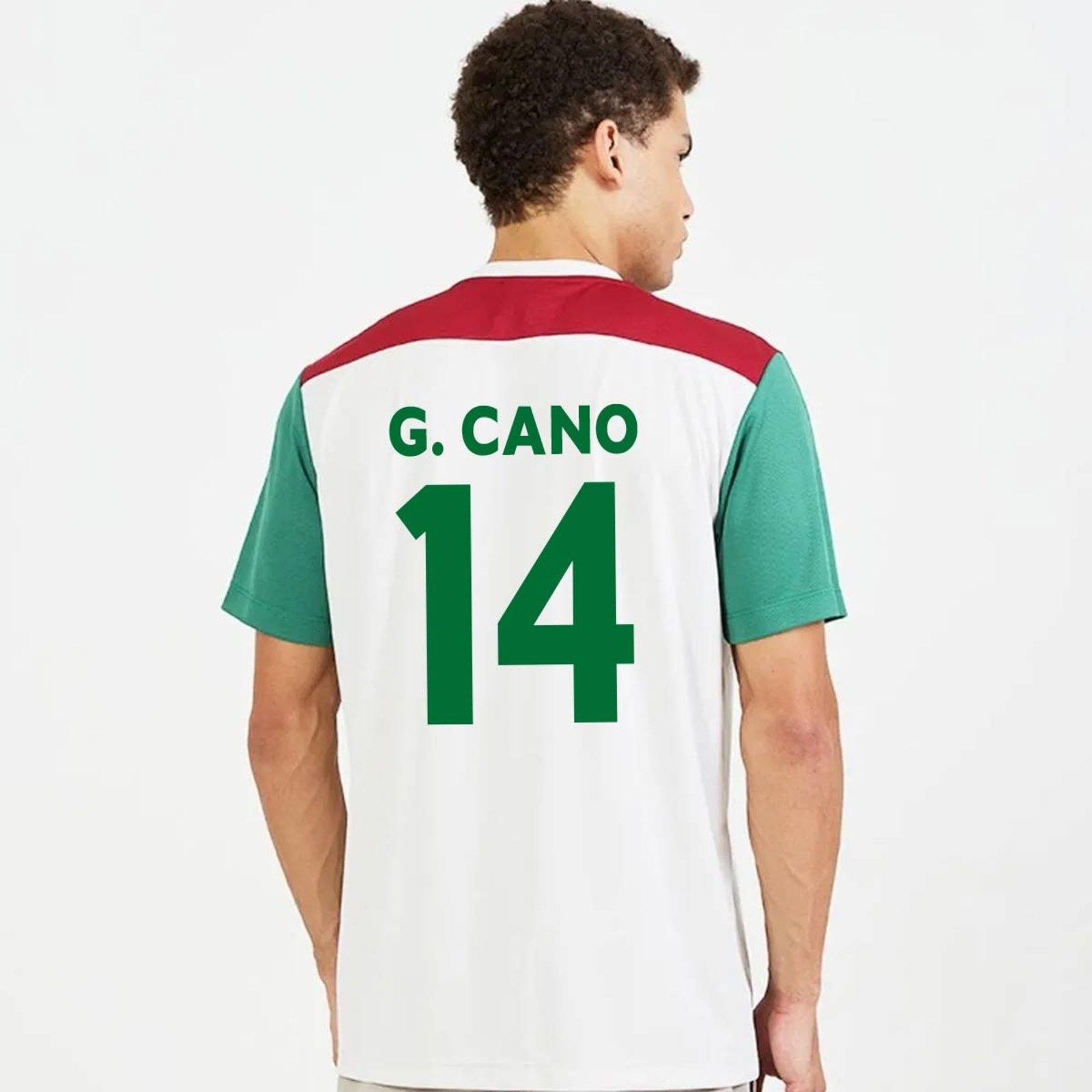 Camisa Fluminense Pulsar Off White e Bordô 14 Cano