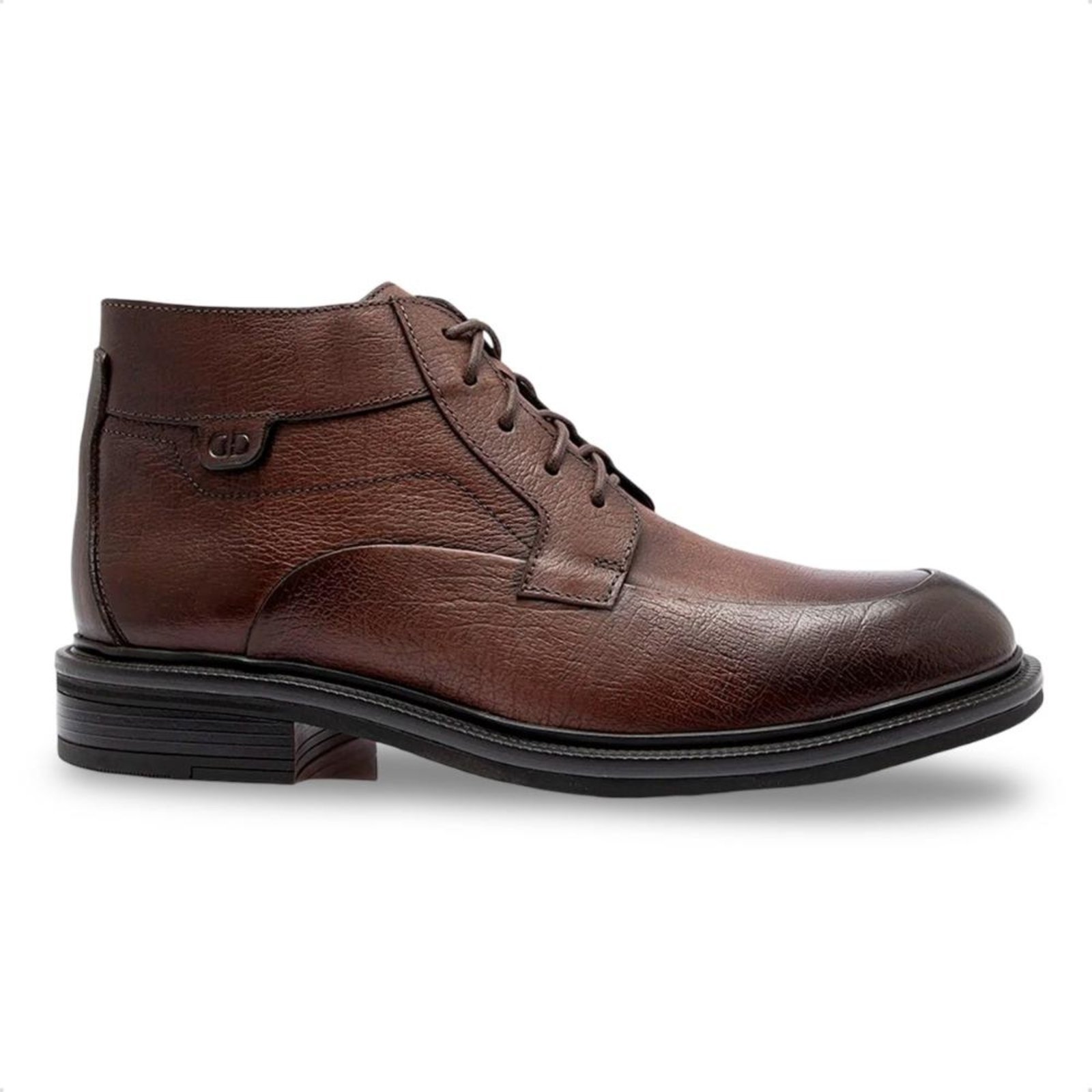 Bota de Couro Democrata Masculina Doha 597103 Marrom