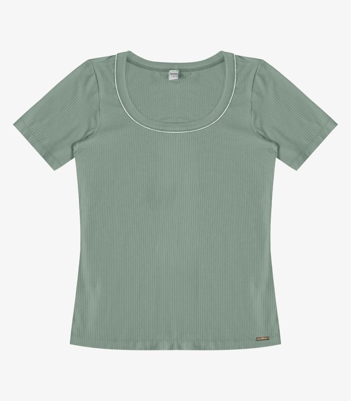 Blusa Feminina Ribana de Viscose Rovitex Verde