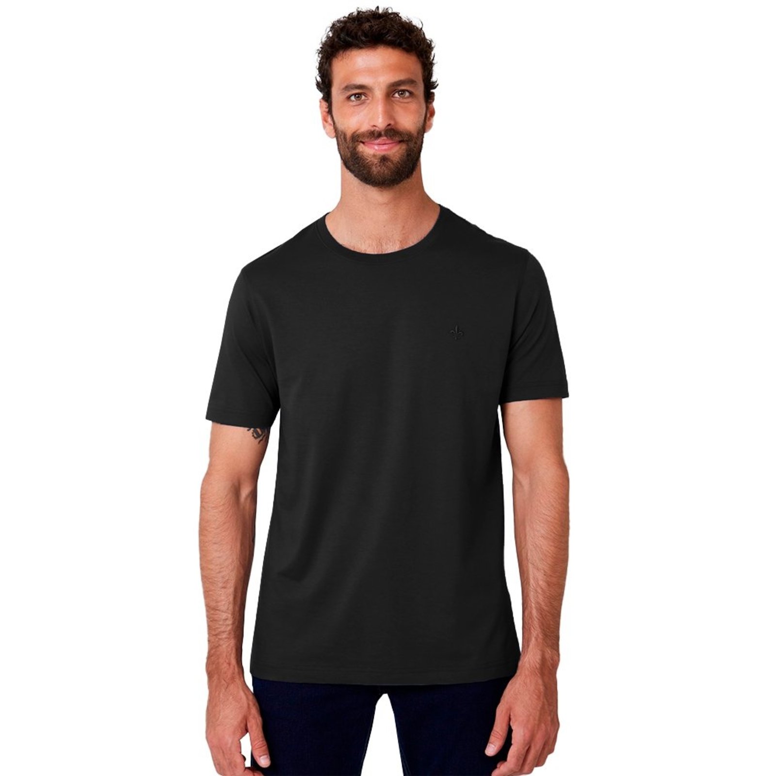 Camiseta Dudalina Ultrasoft Pr27 Preto Masculino