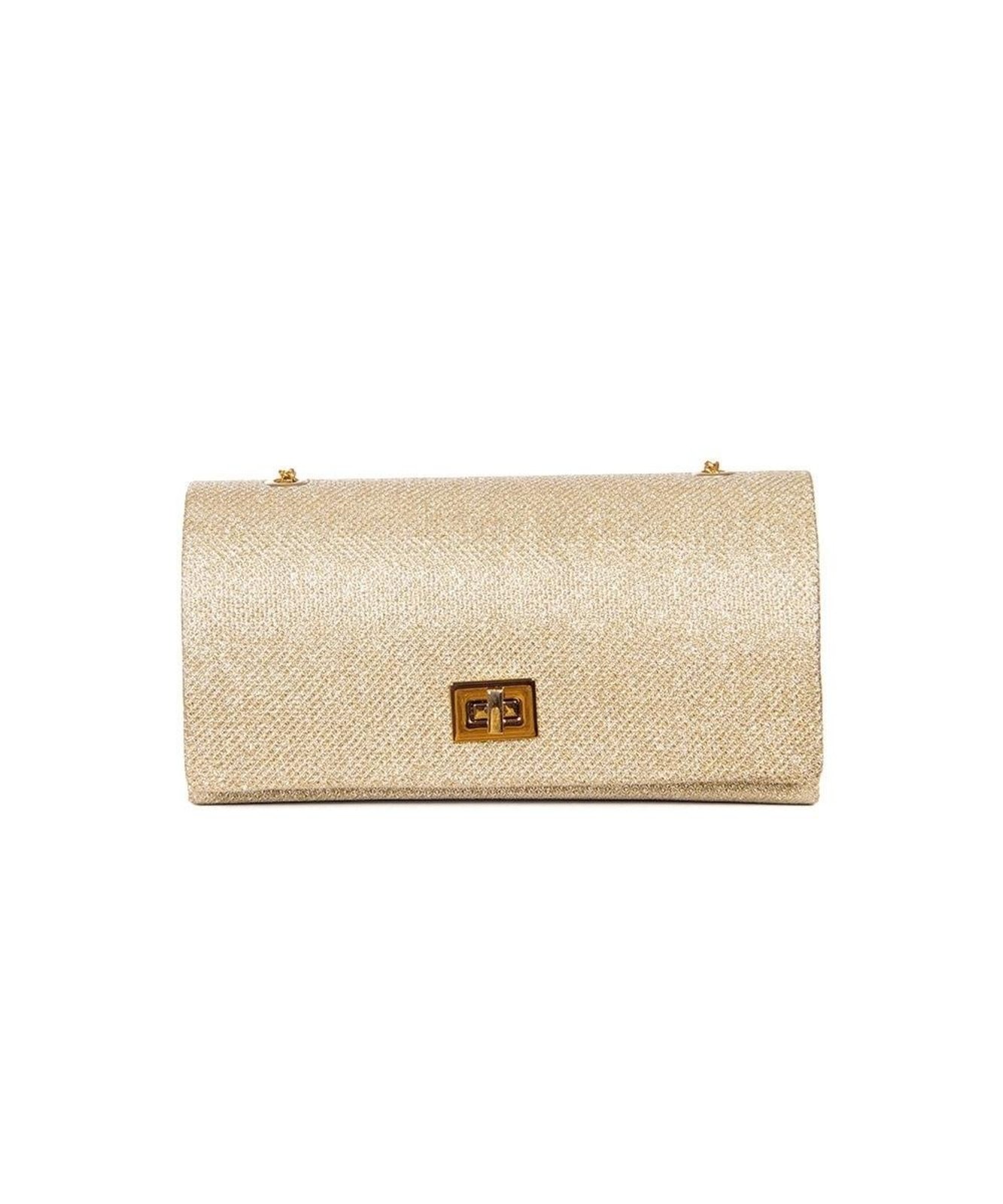 Bolsa de Festa Grifinori Glitter Dourado Incolor