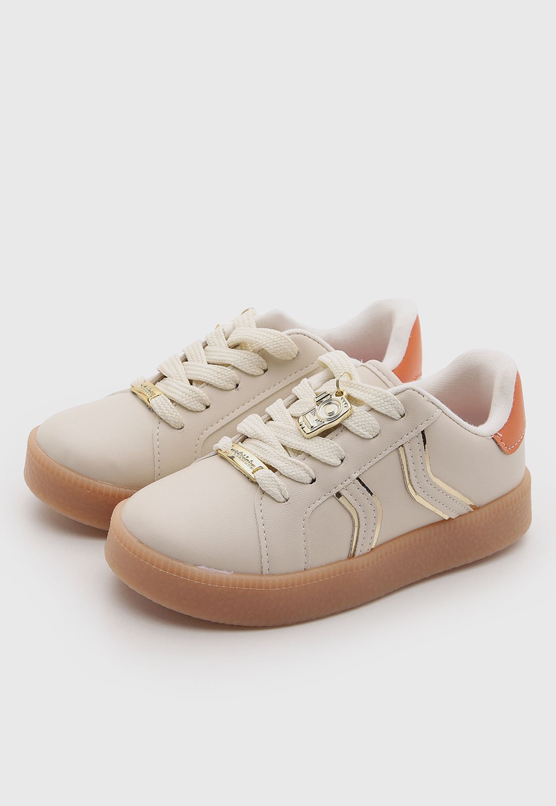 Infantil - Tênis Molekinha Cano Baixo Off-White