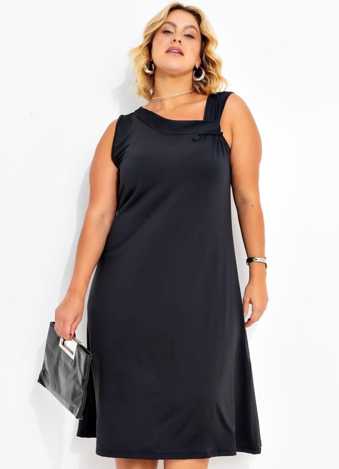 Vista 2 Vestido Em Malha Fria Marguerite preto Marguerite preto