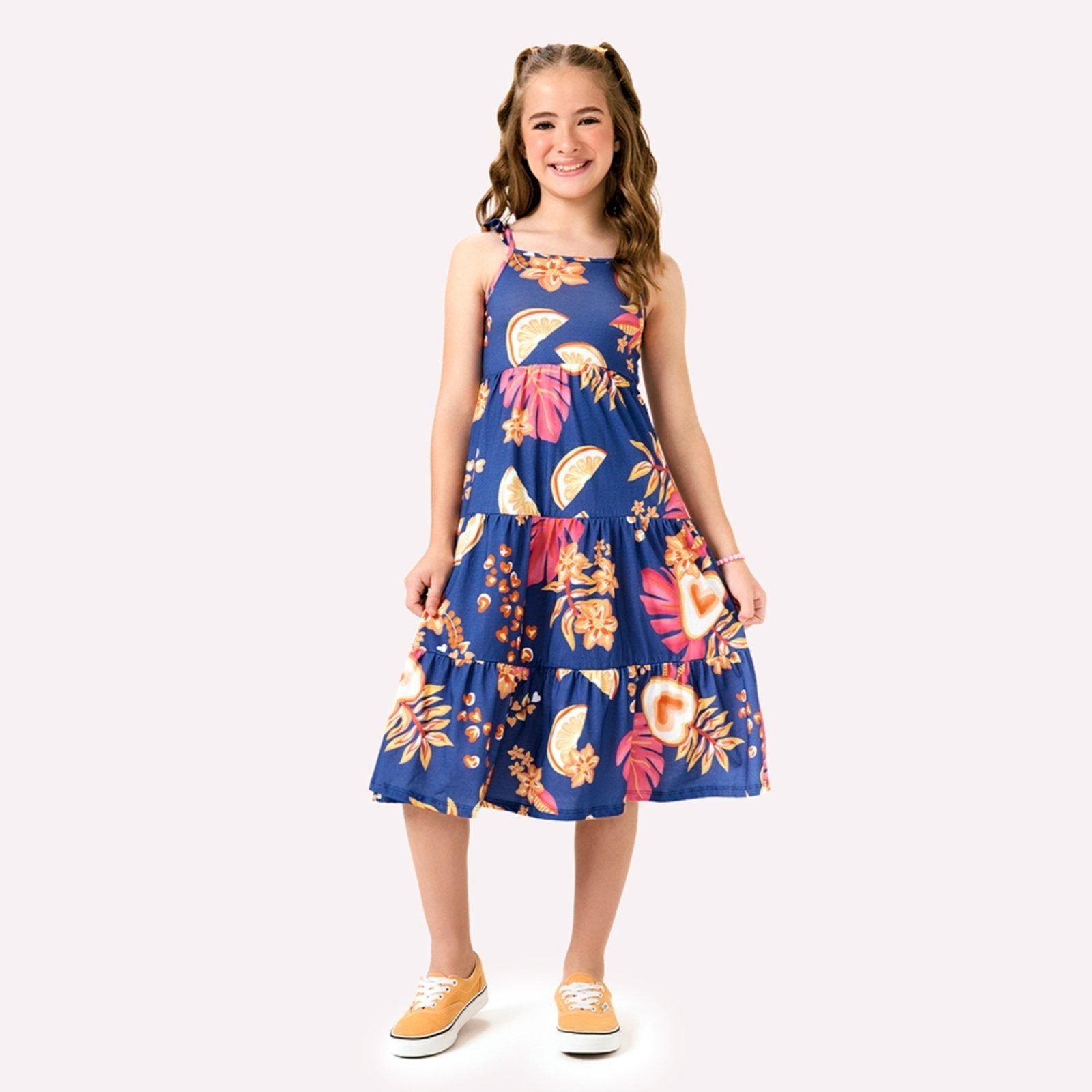 Infantil – Vestido Menina Frutas Kyly