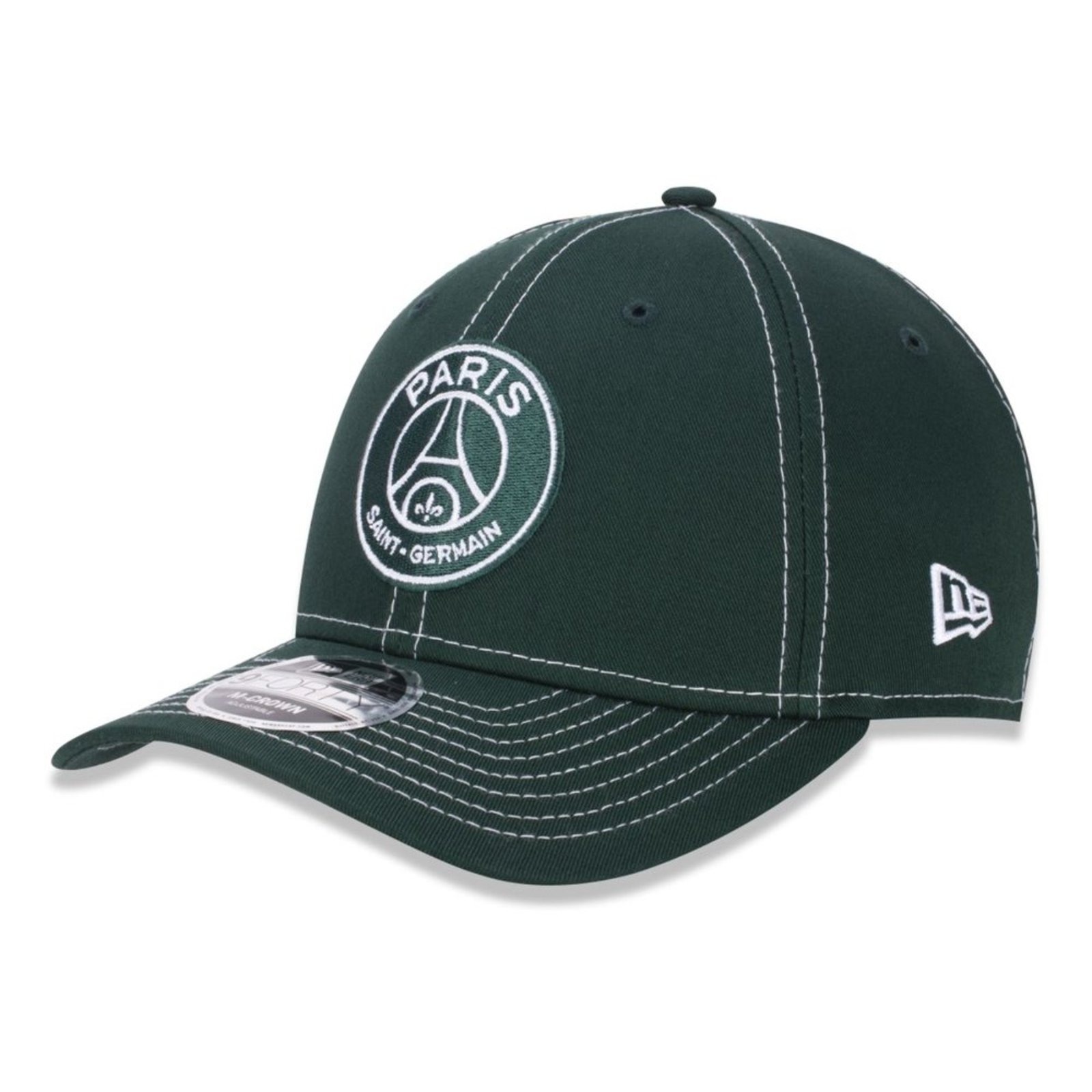 Bone New Era 9FORTY M-CROWN Paris Saint Germain Verde