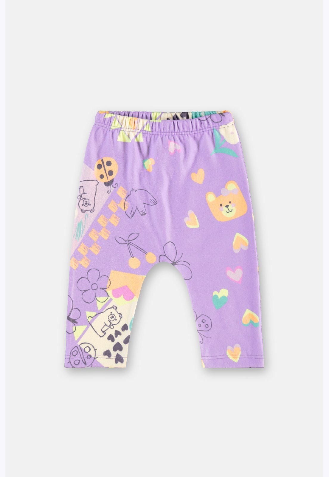 Infantil - Calça Malha Peluciada Up Baby Branco
