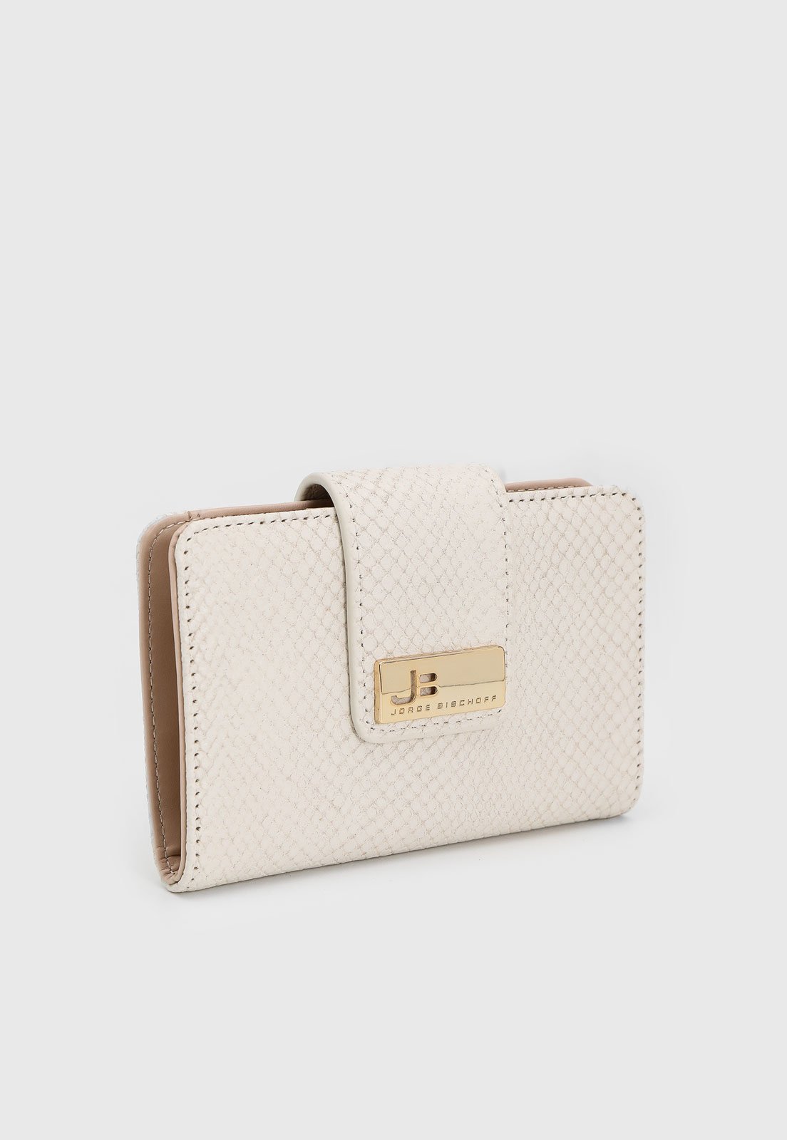 Vista 2 Carteira Feminina Jorge Bischoff Lezard Off-White off-white white Jorge Bischoff off-white white