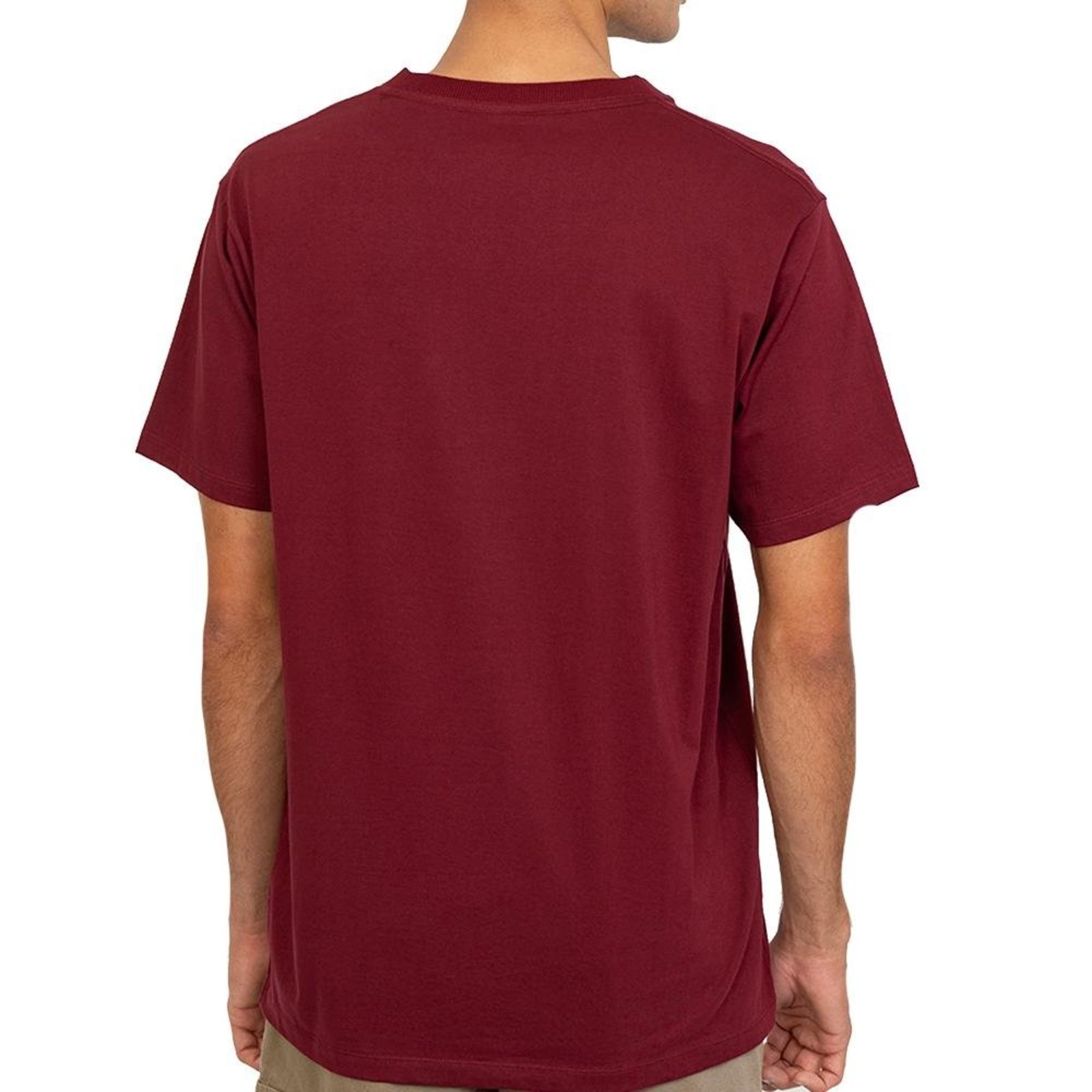 Camiseta Quiksilver Omni Font Plus Size SM27 Vinho