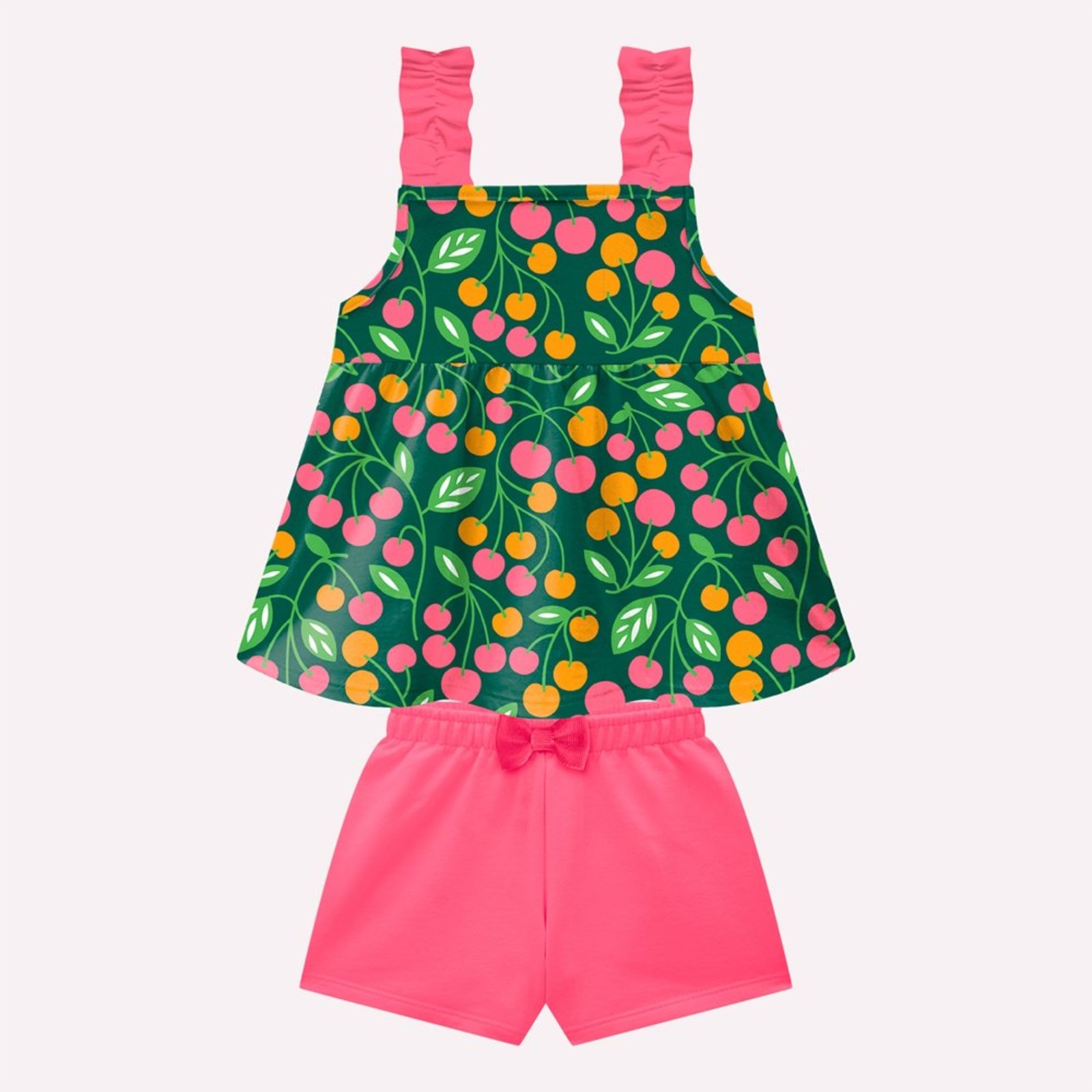 Infantil - Conjunto Menina Cerejas Kyly