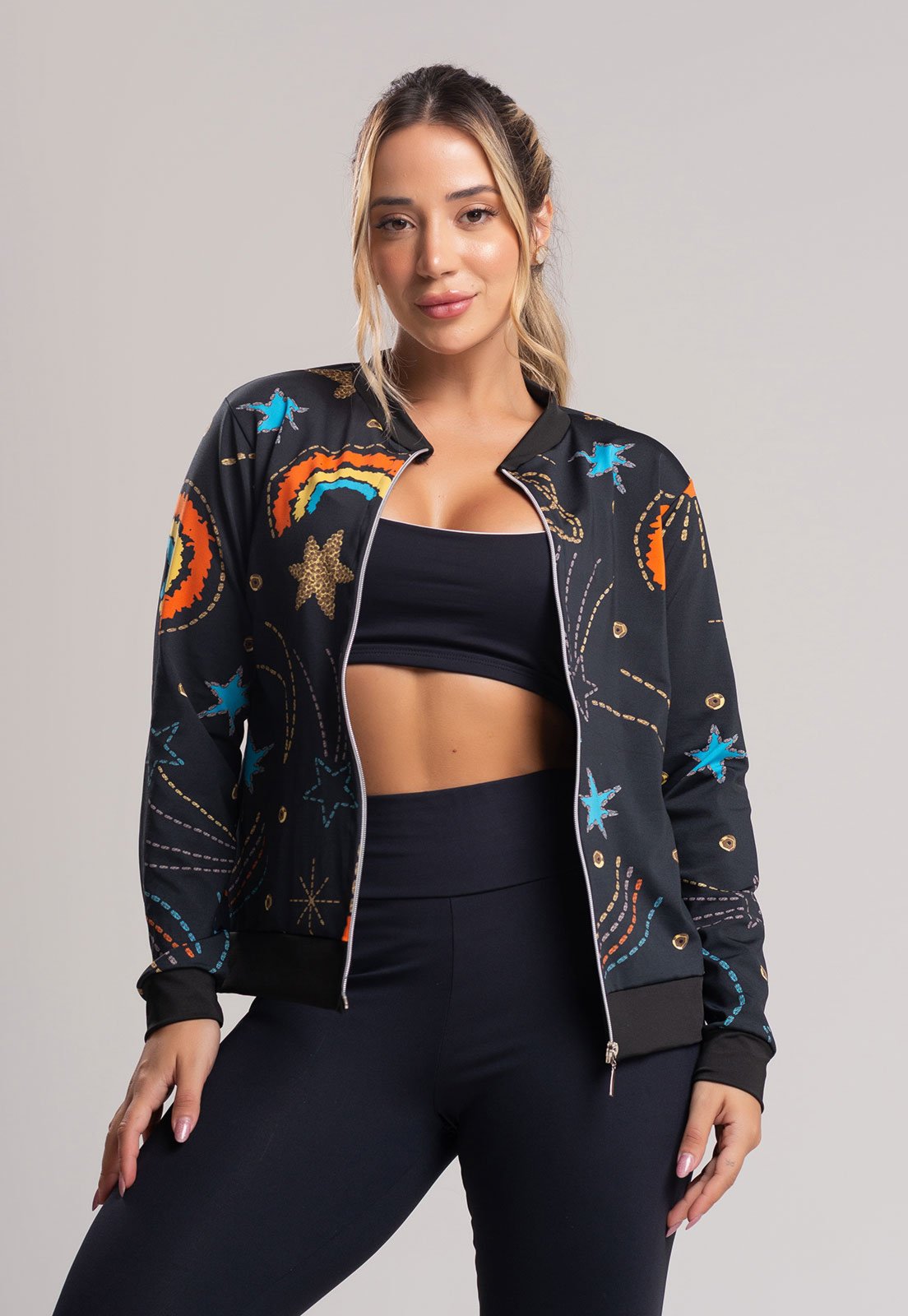 Casaco MVB Modas Jaqueta Bomber Suplex Cosmic