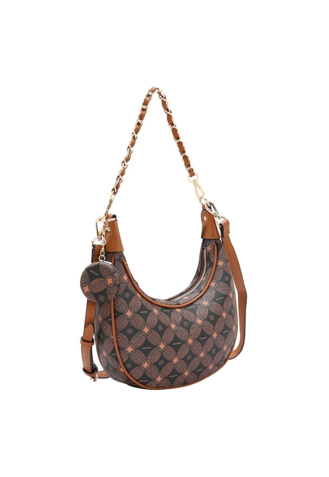 Bolsa Feminina Chenson Monograma Contemporâneo 3485381 Café