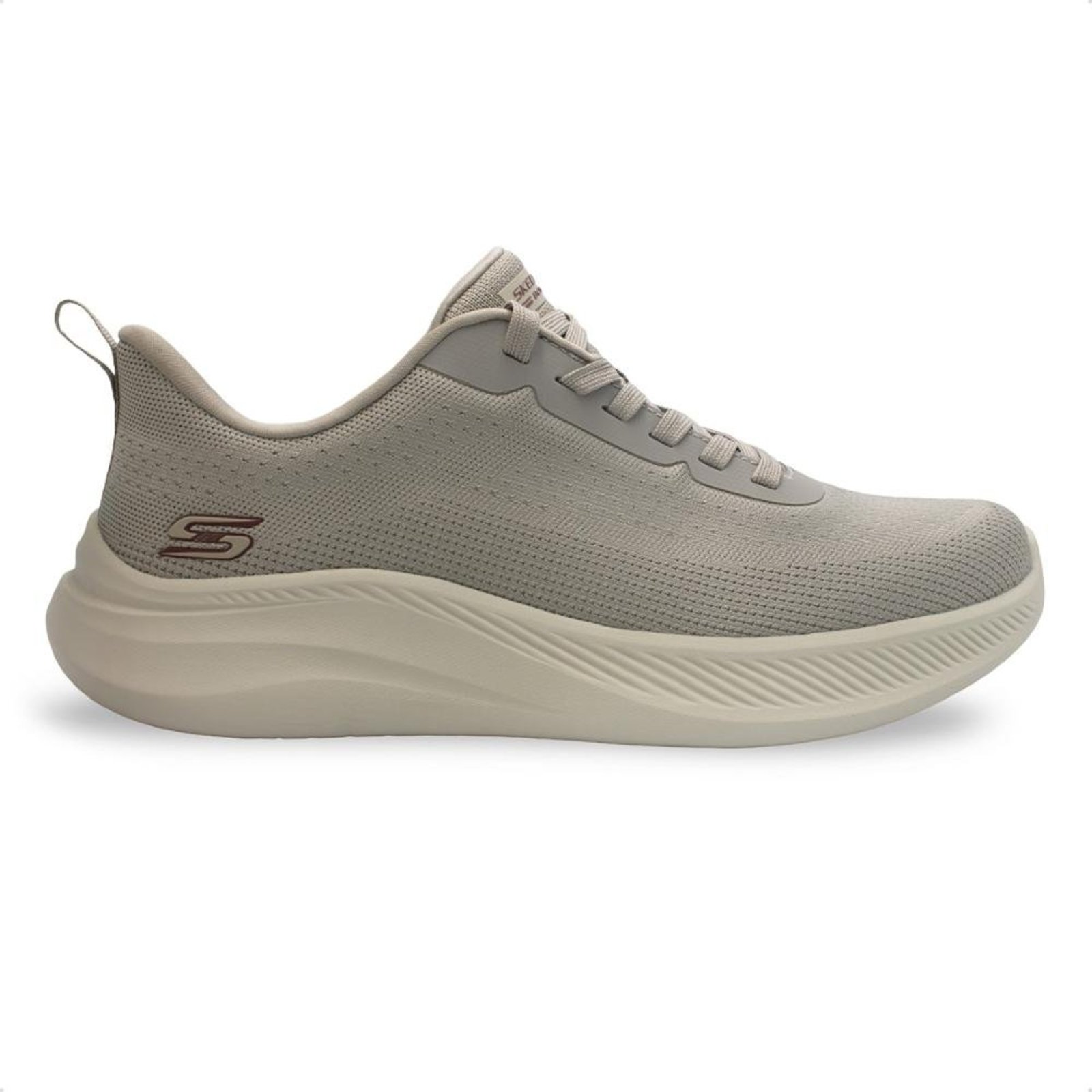 Tênis Skechers Masculino Bobs Moda Flex Cinza