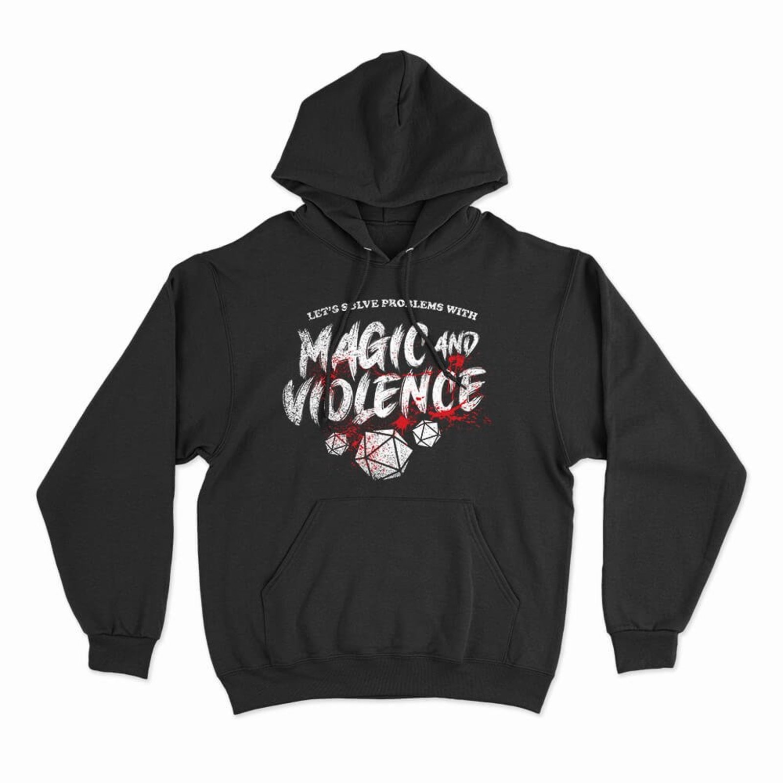 Moletom Com Capuz Magic And Violence - Preto - Casual - Studio Geek