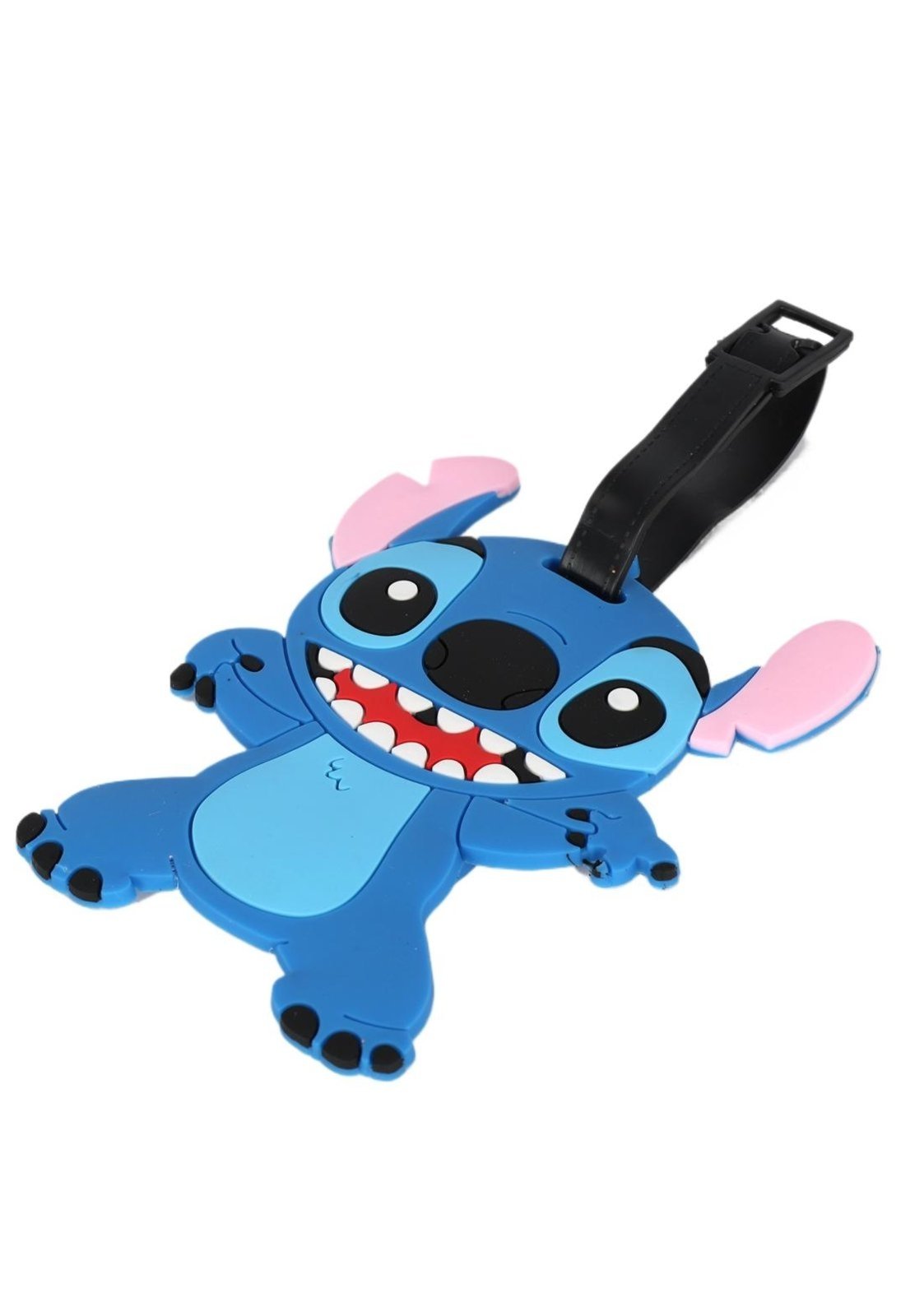 Vista 3 Infantil - Identificador de Bagagem Emborrachado Stitch Disney Luxcel azul Luxcel azul
