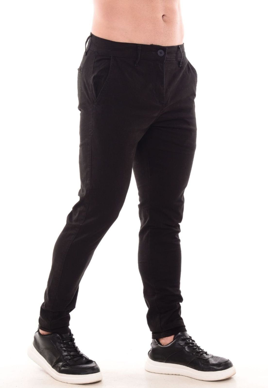 Calça Sarja Masculina Niha Jeans com Elastano Linha Premium Preto