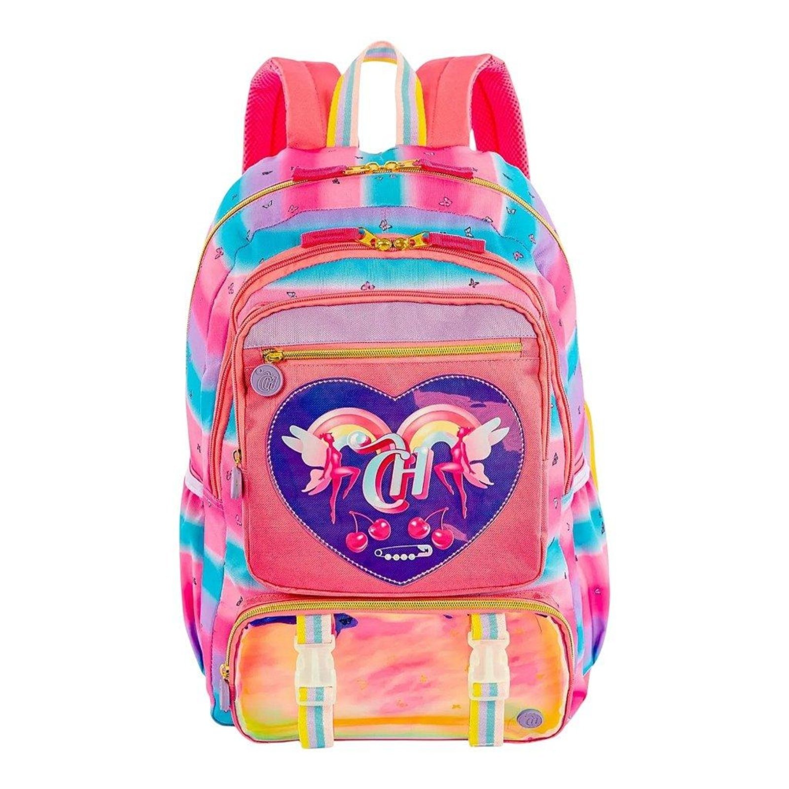 Infantil - Mochila Sestini 2 Comp Capricho Encantada Pinkverse 25L Rosa