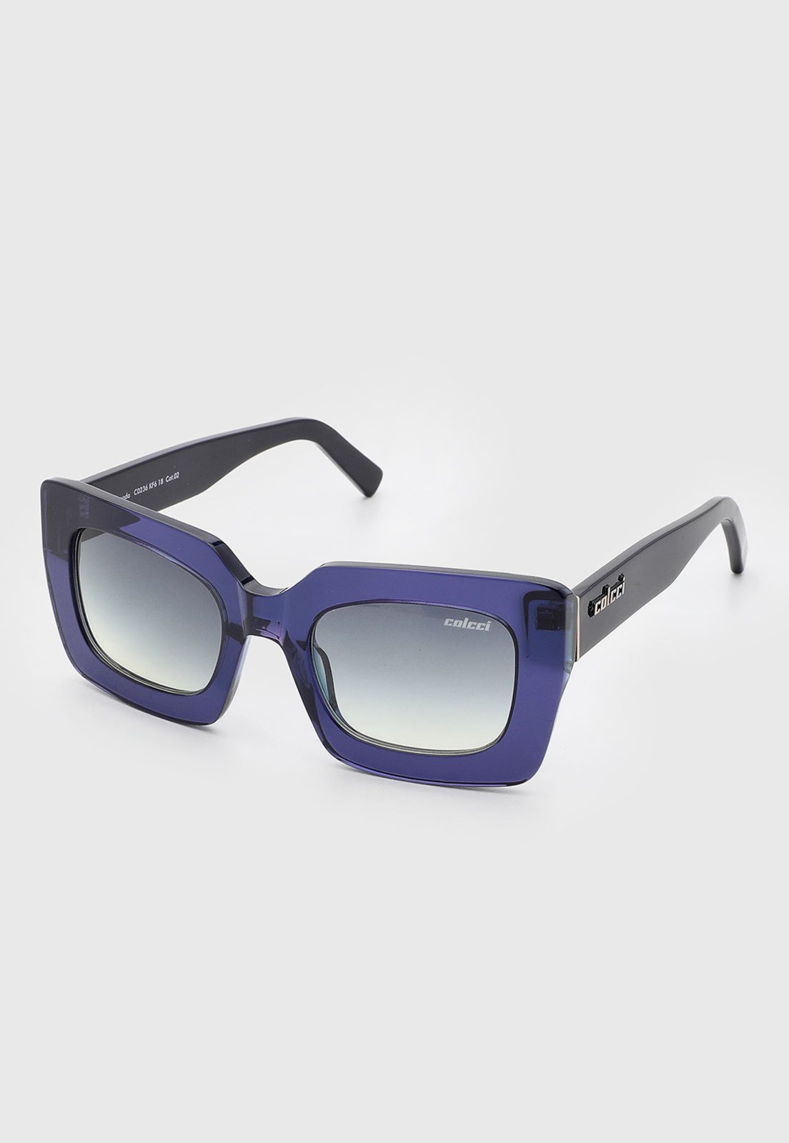 Óculos de Sol Colcci Quadrado Acetato Azul