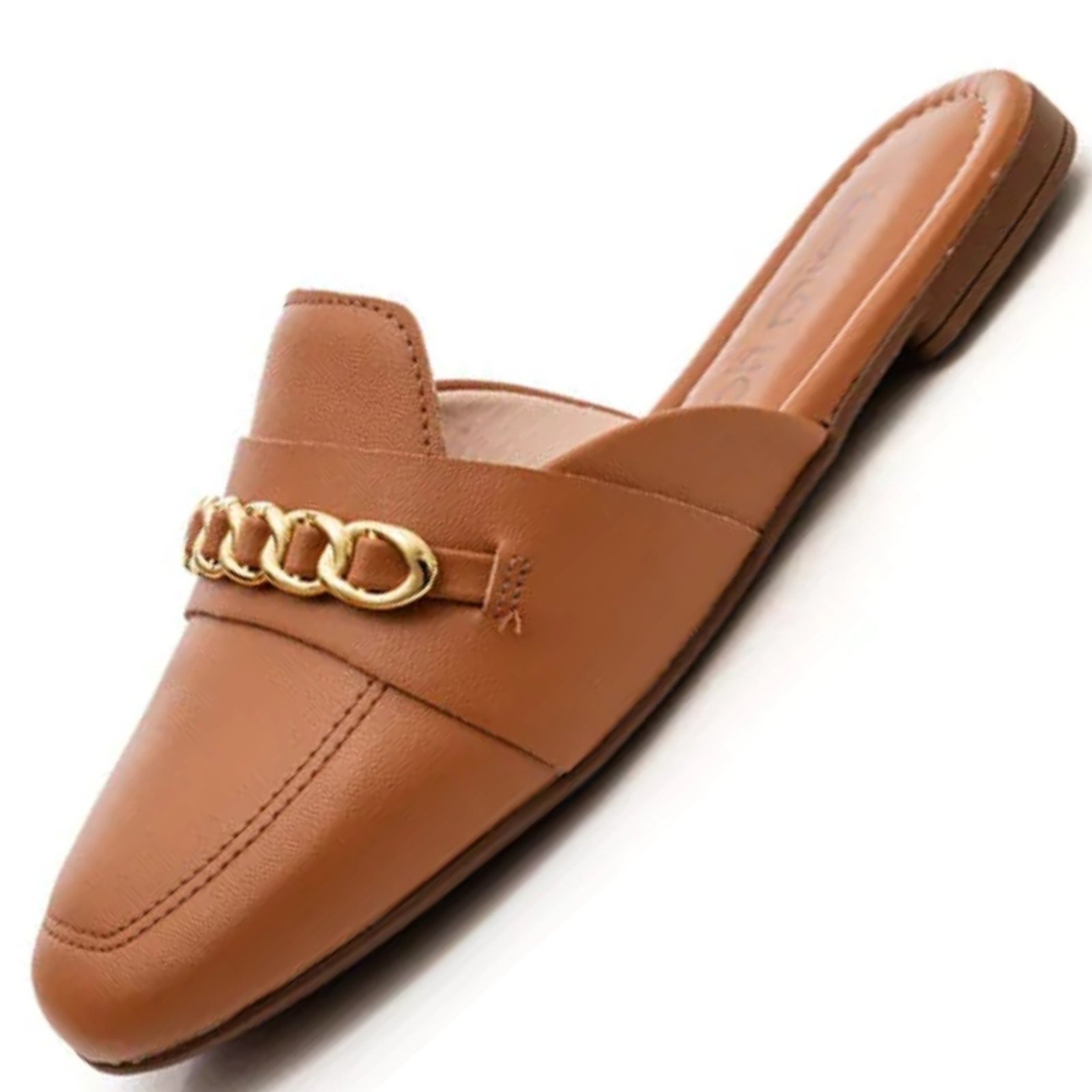 Vista 3 Sapato Mule Beira Rio 4323.108 Feminino BR SPORTS amarelo BR SPORTS amarelo