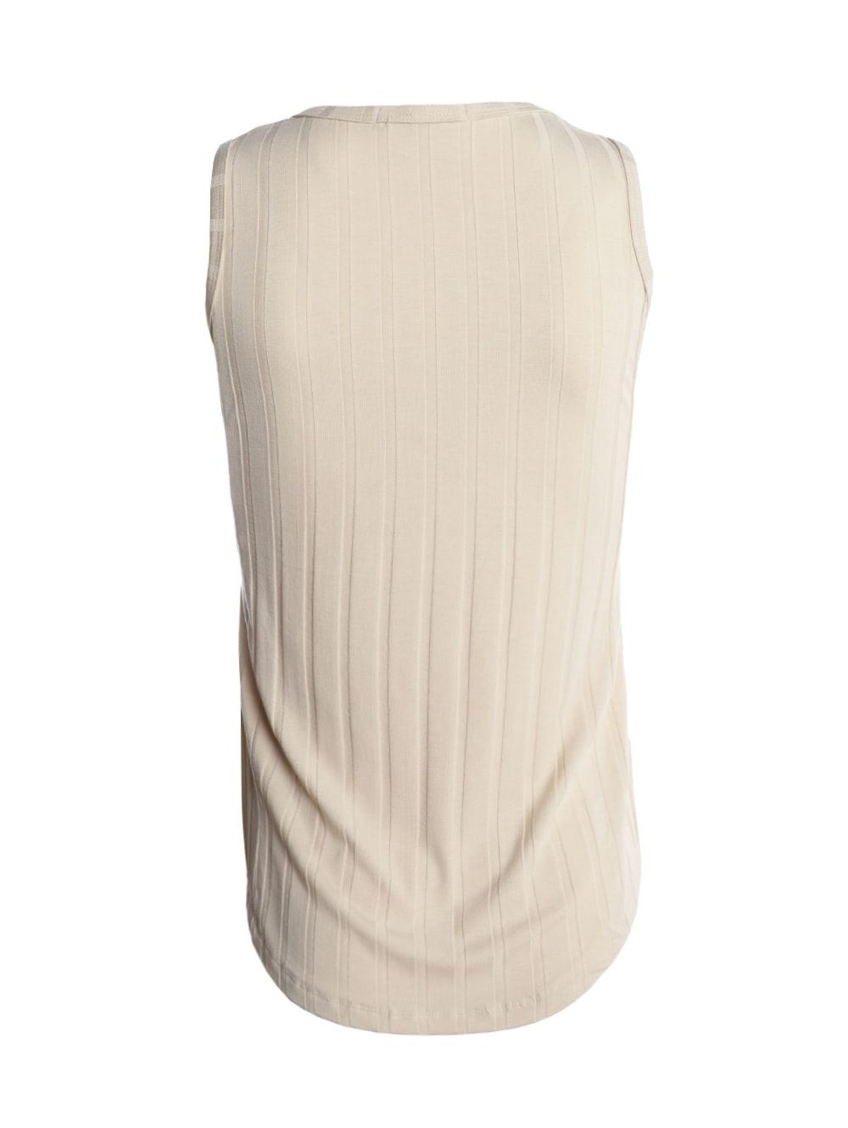 Vista 3 Blusa Regata Mullet Canelado Feminina AREIA Autentique amarelo Autentique amarelo