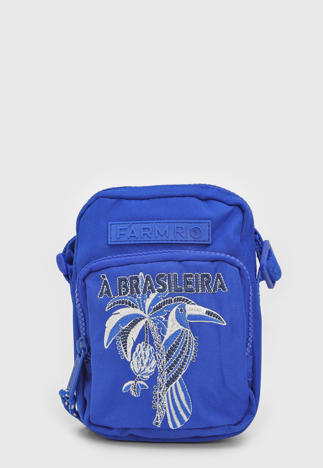 Bolsa Transversal Farm Gema Encanto Tropical Azul