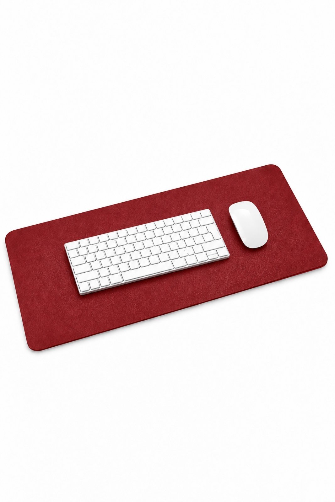 Desk Pad Médio 70x30 em couro liso Niv - Vermelho