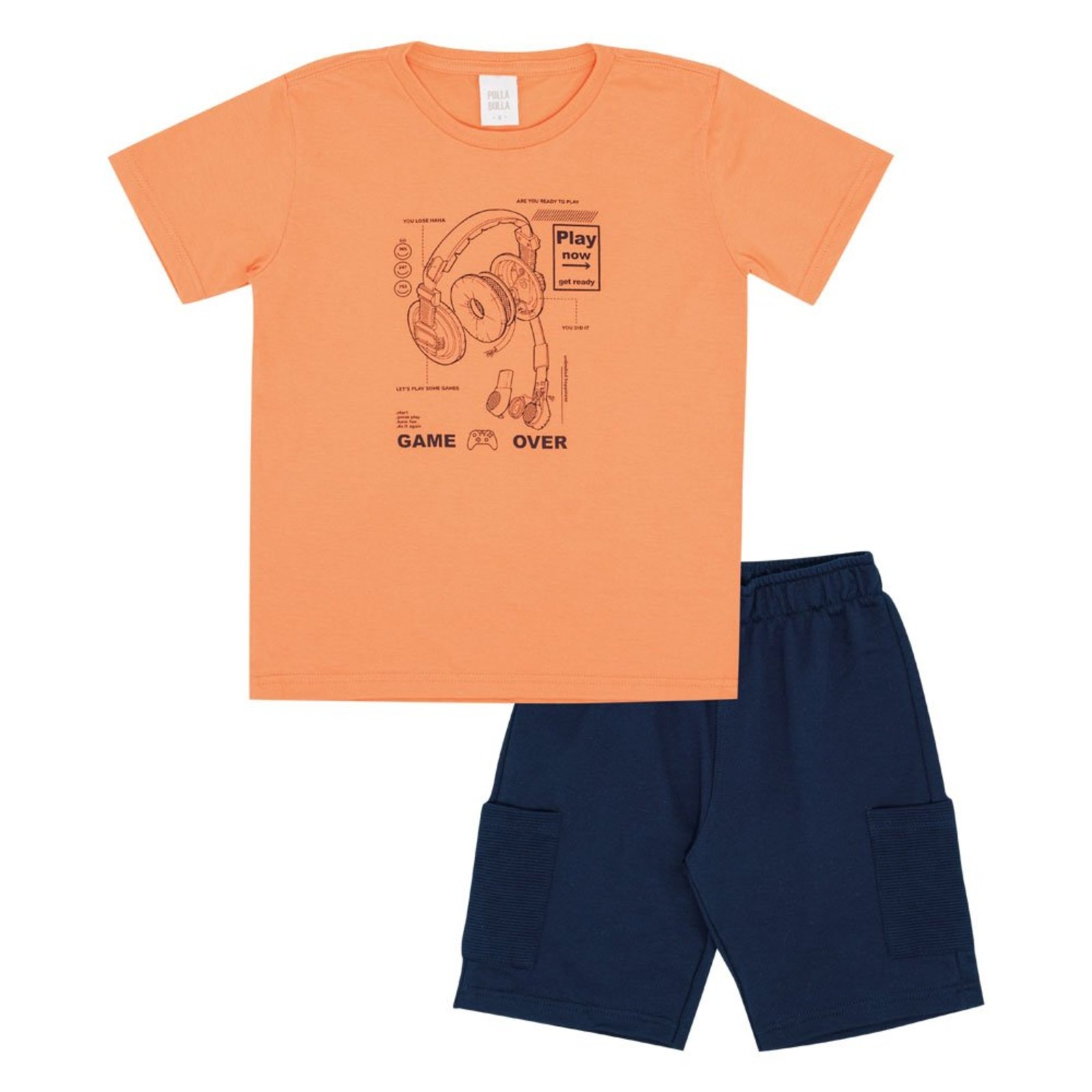 Infantil - Conjunto Menino - Laranja - 50777-12