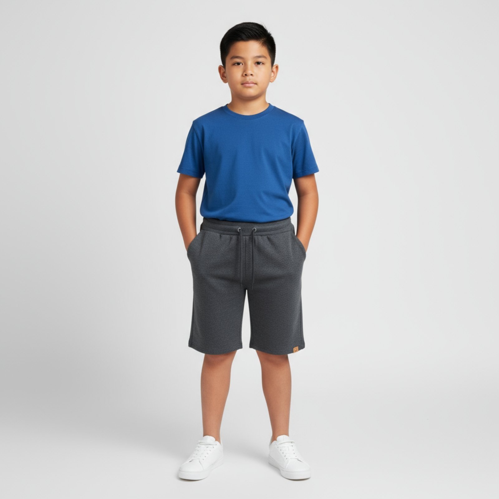 Infantil - Bermuda Moletinho Masculina Grafite Aliarthe