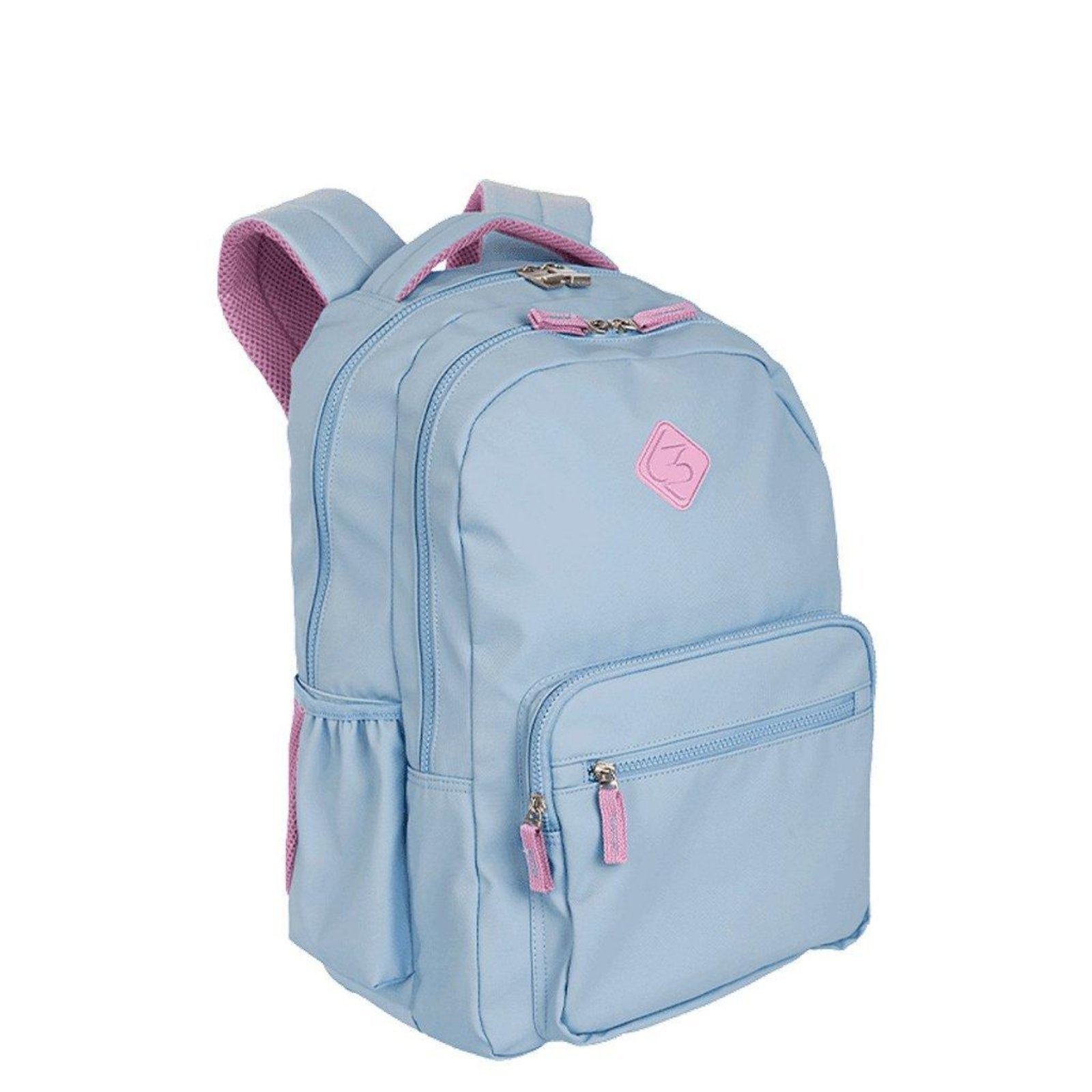 Vista 3 Infantil - Mochila Sestini 2 Compartimentos College Hydroblock Sky Azul incolor azul Sestini incolor azul