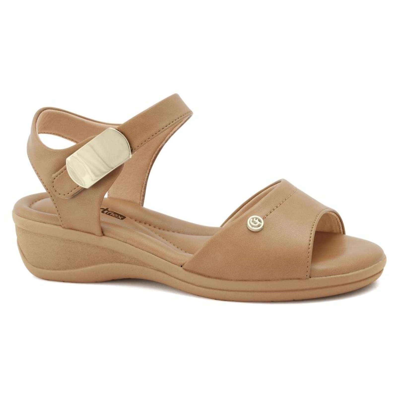 Sandália Papete Comfortflex Feminina Marrom