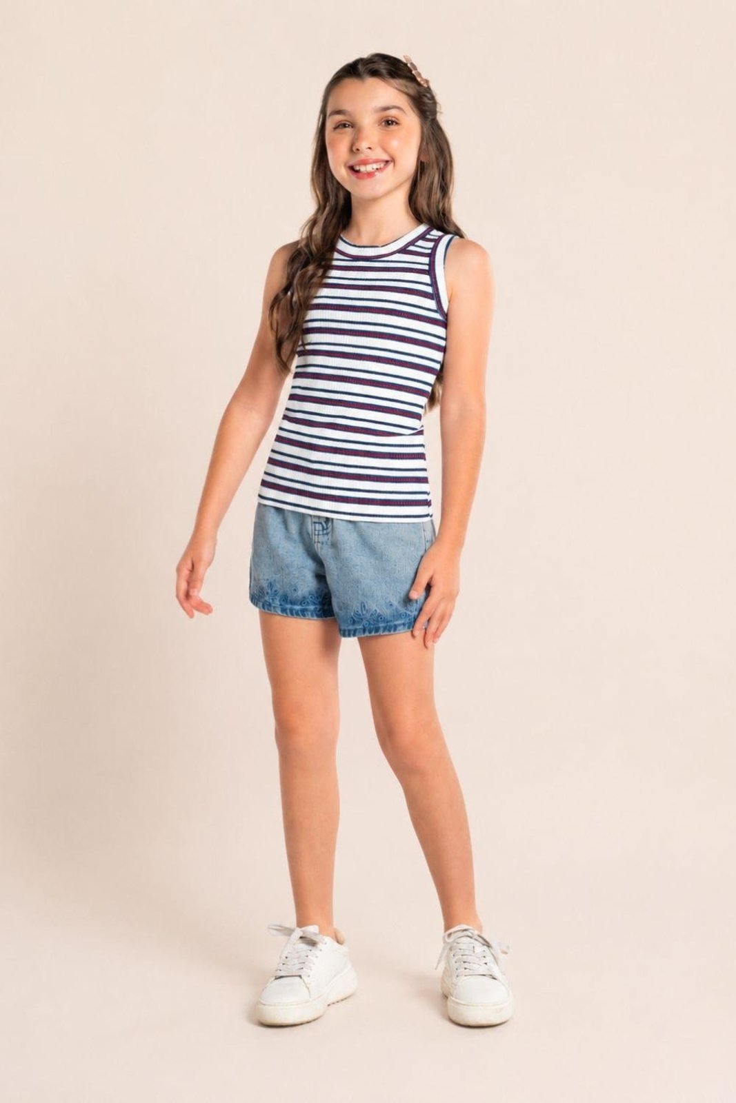 Infantil - Blusa menina em ribana Brandili