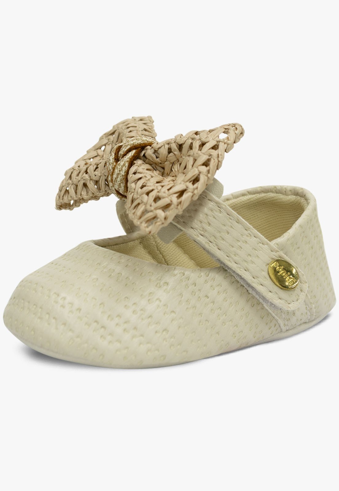 Infantil – Sapatilha Pópidi Festa Laço Menina Off White