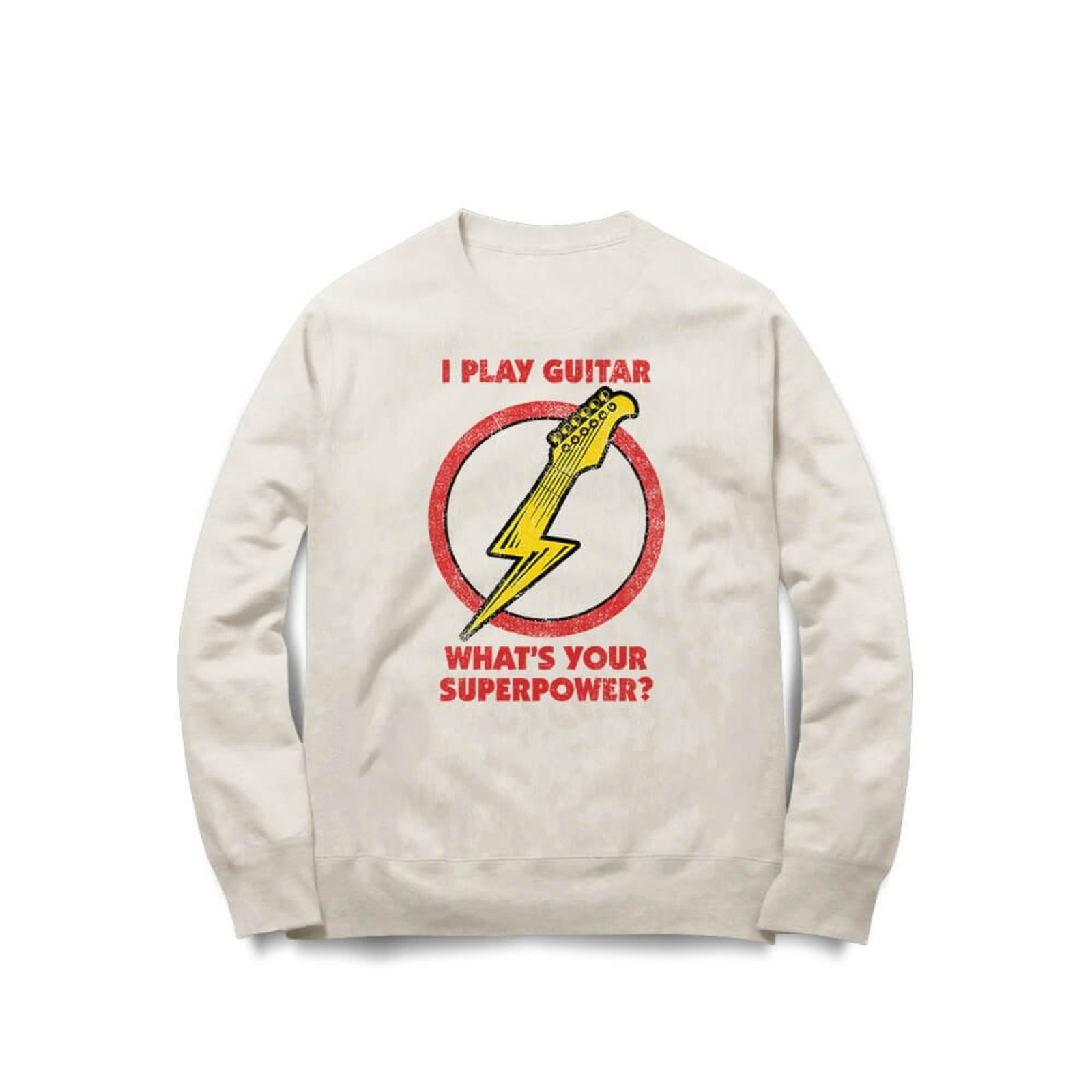 Moletom Guitar Flash - Off White - Casual - Studio Geek