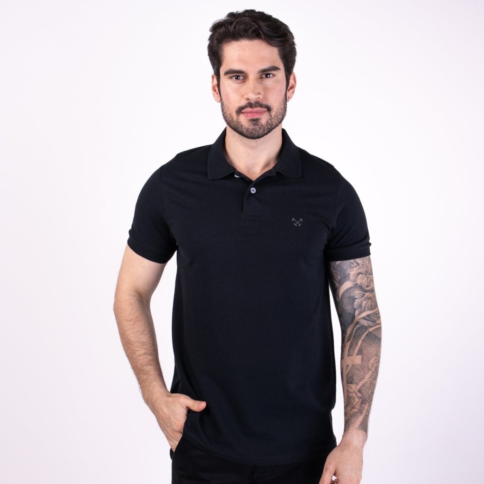 Camisa Polo Live Preto