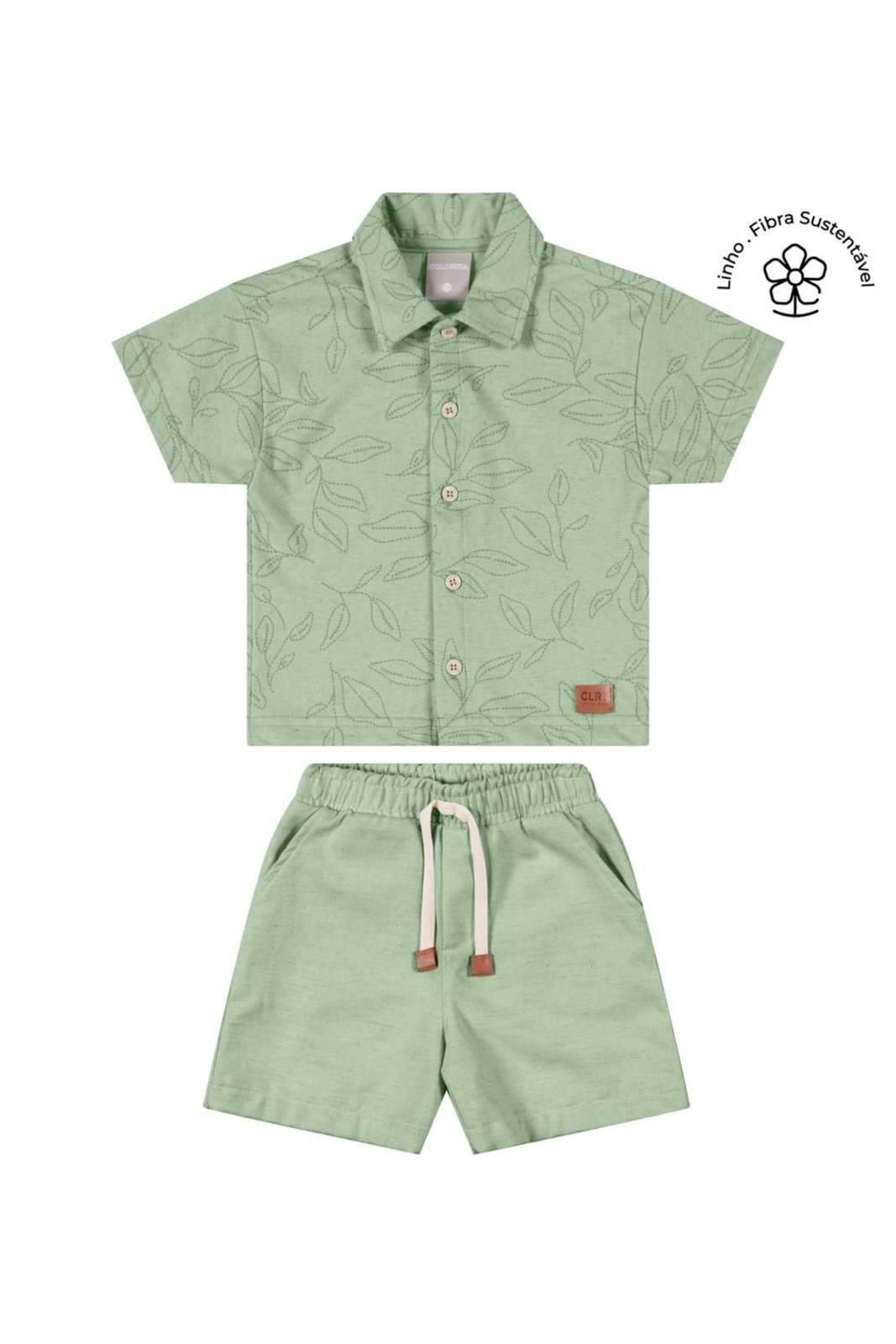 Infantil - Conjunto Menino Folhagem Colorittá Verde