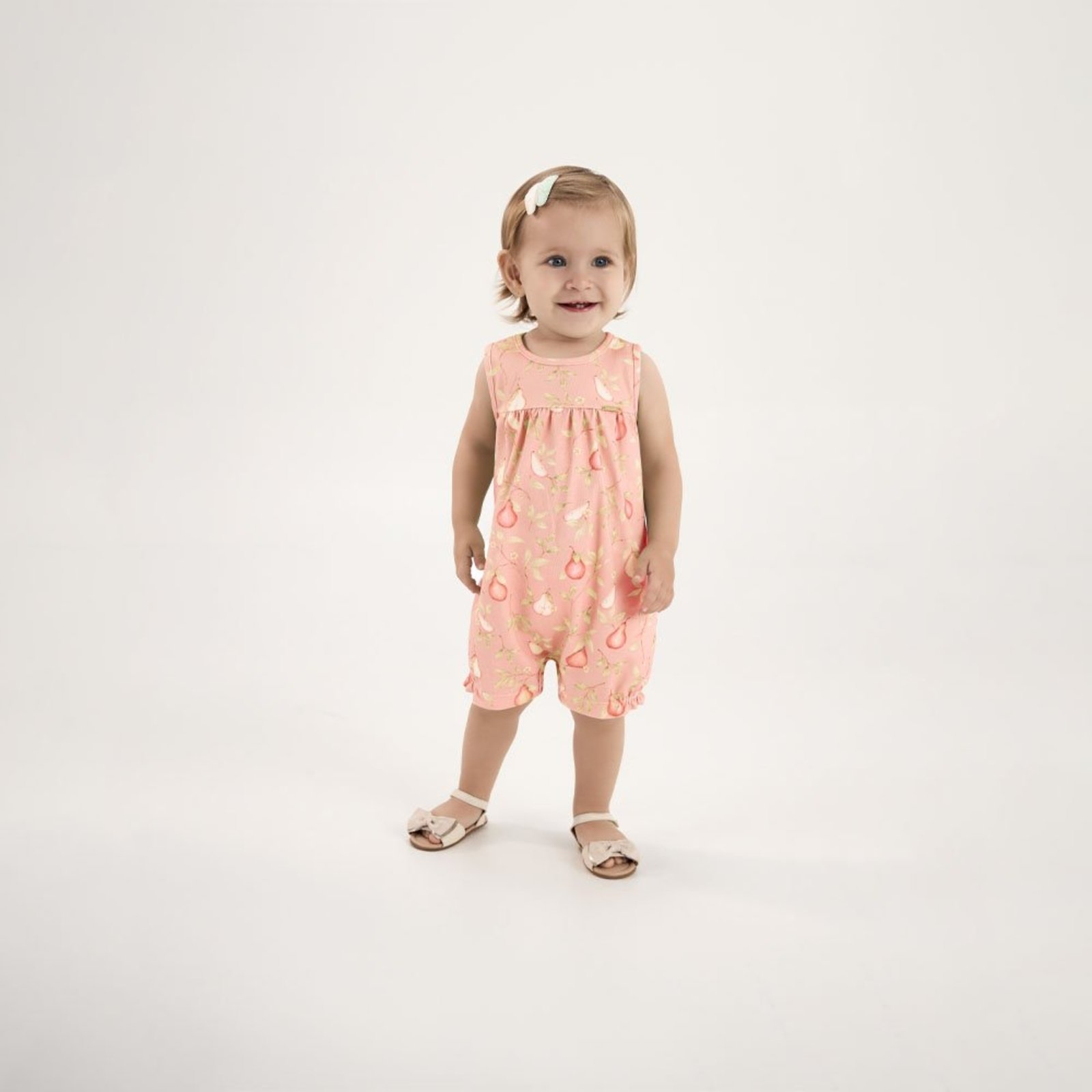 Infantil - Macacao Rosa Pulla Bulla Menina - 53606-1123