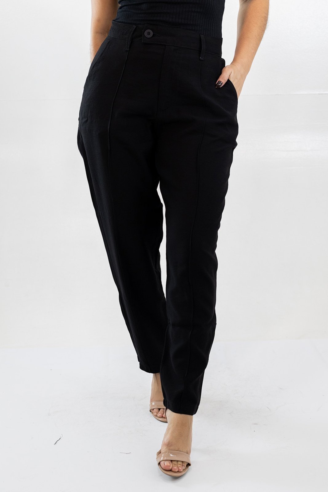Calça Social Alfaiataria Feminina Mom Leve Anticorpus