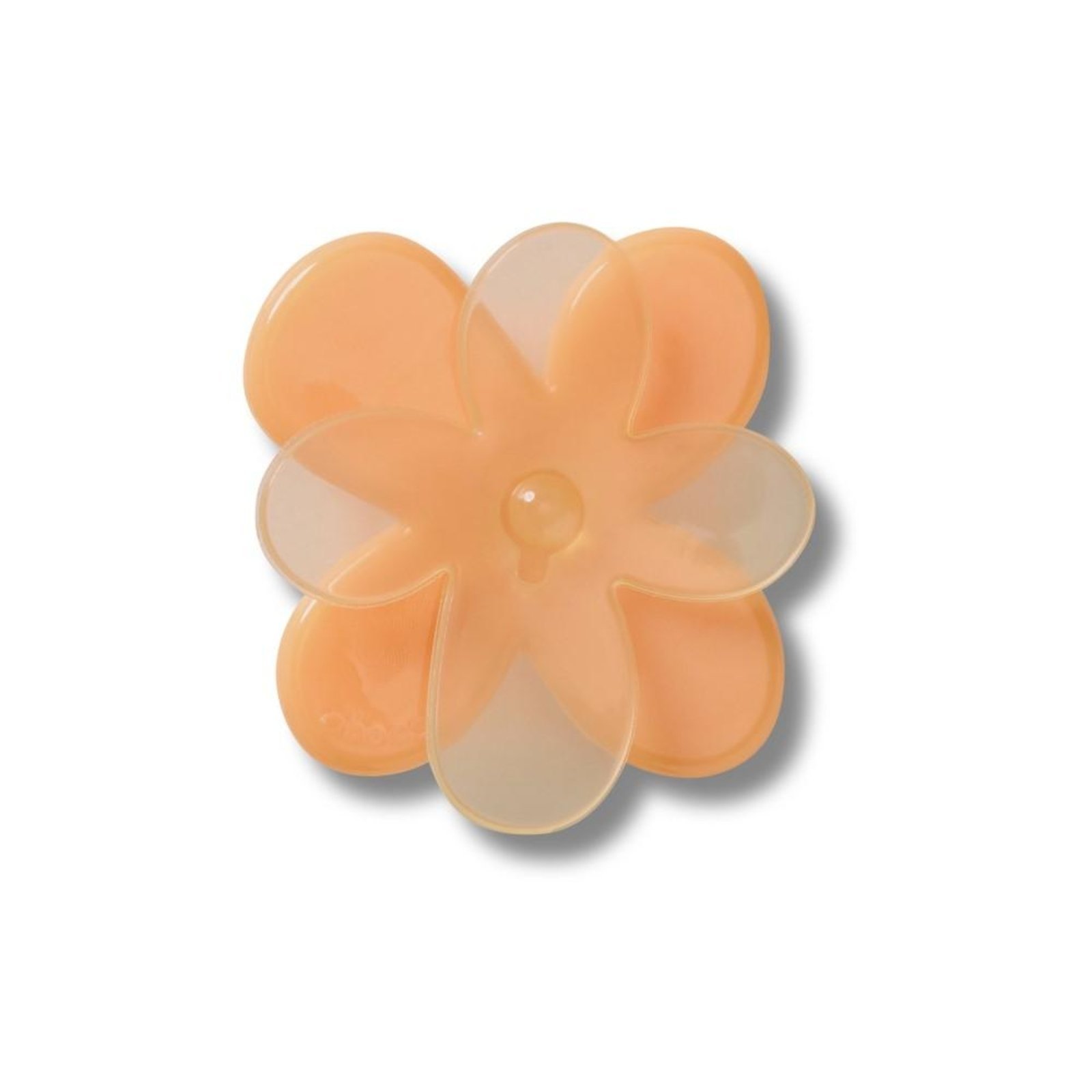Vista 2 Infantil - Jibbitz™ Flor Laranja Florescendo Crocs branco