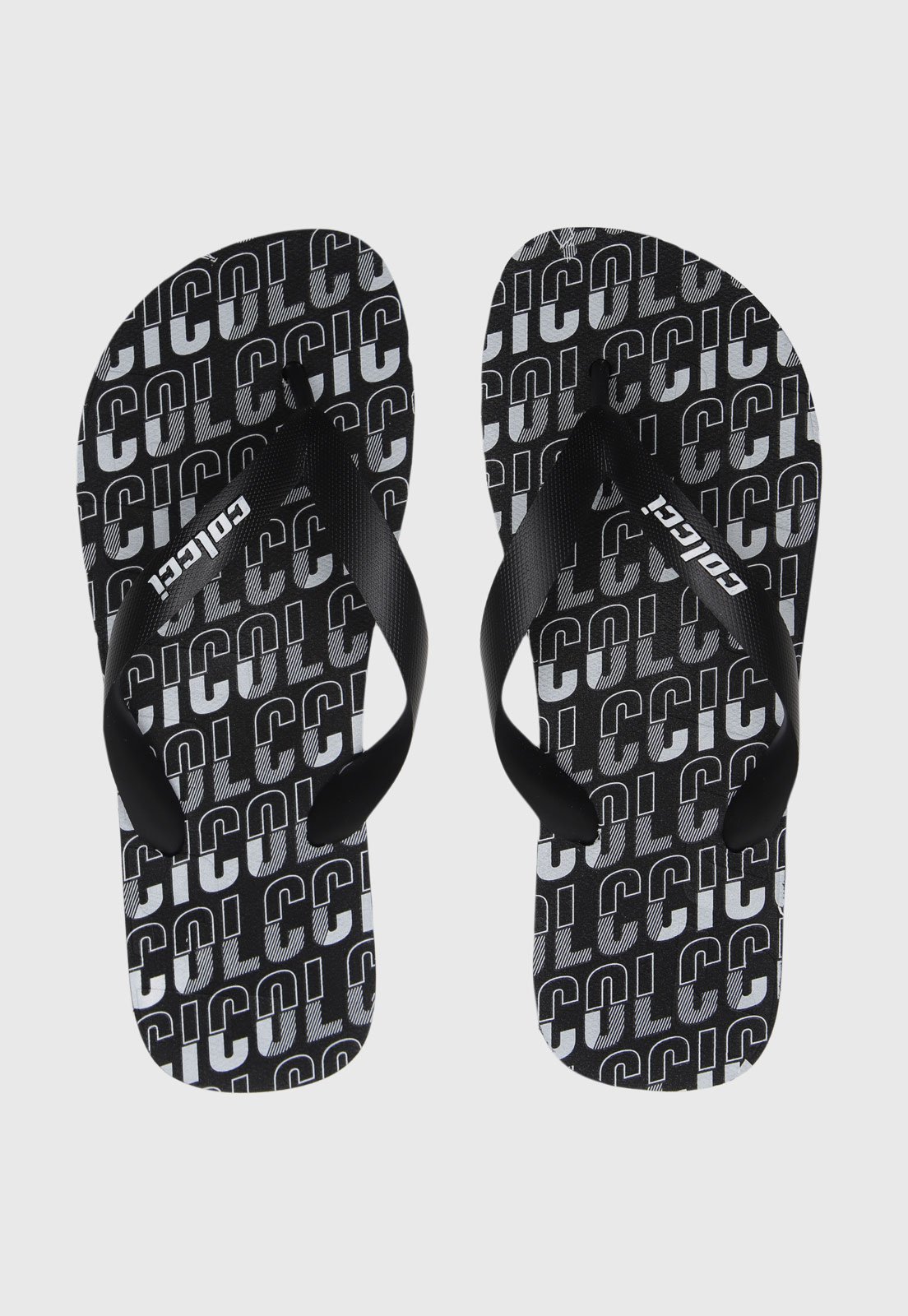 Chinelo Colcci De Dedo Logo Preto