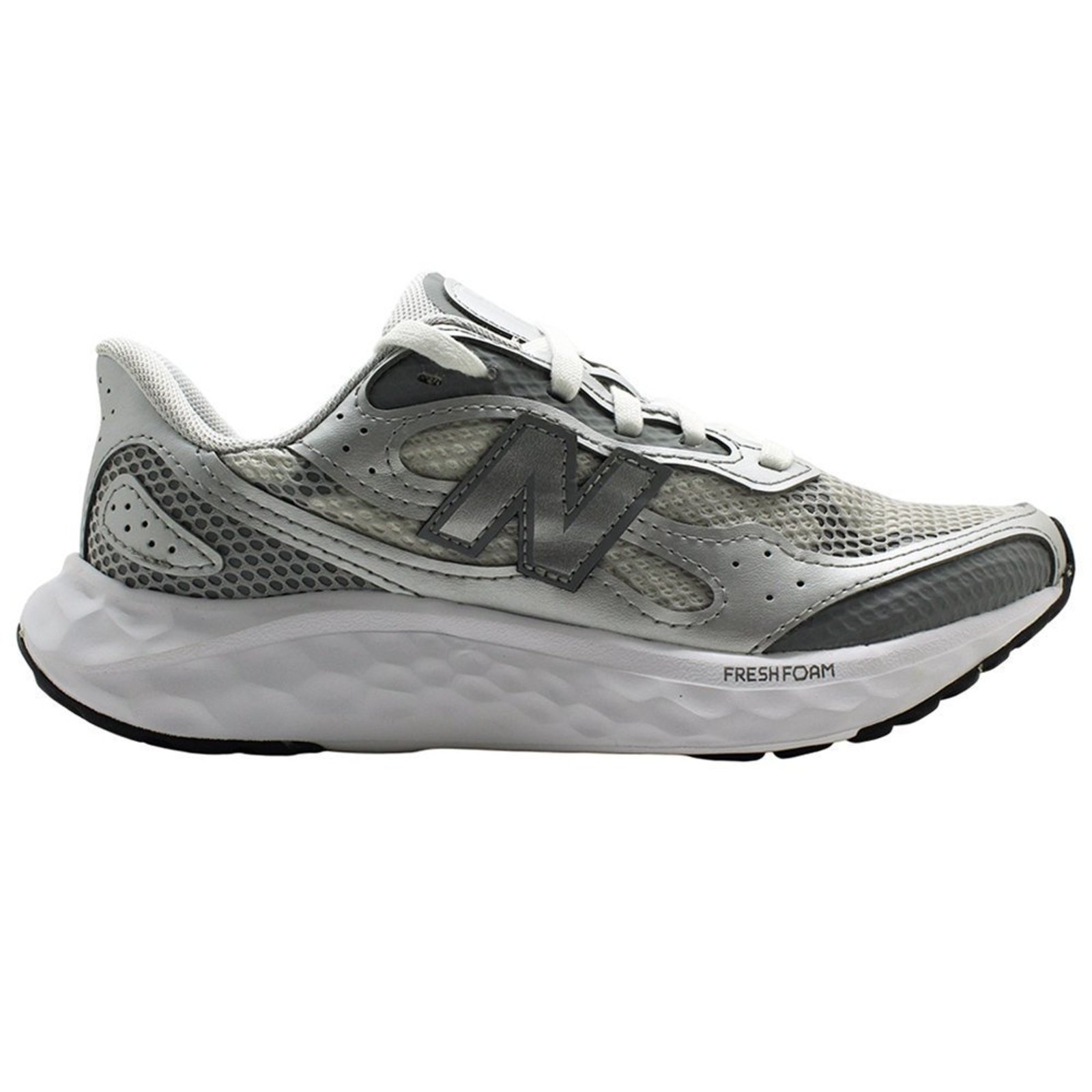 Tênis New Balance Fresh Foam Arishiv4 Cinza Prata Feminino New Balance Cinza