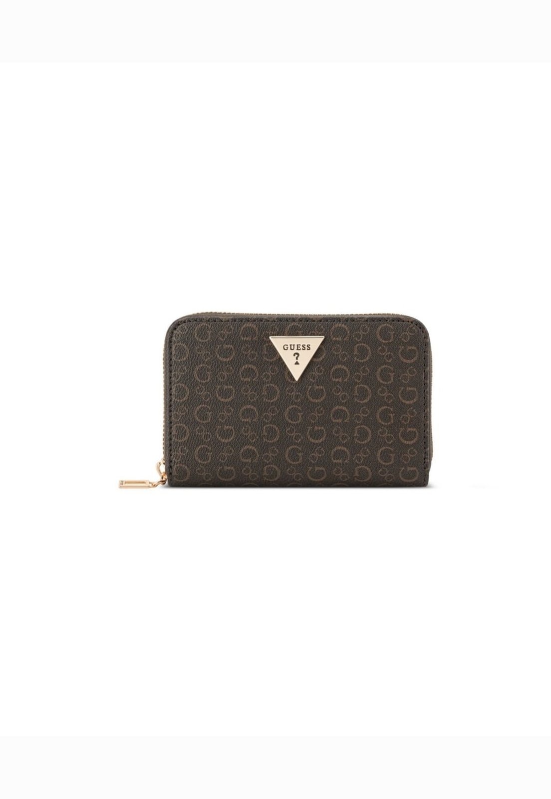 Carteira Guess Katy Slg Medium Zip Around Bege