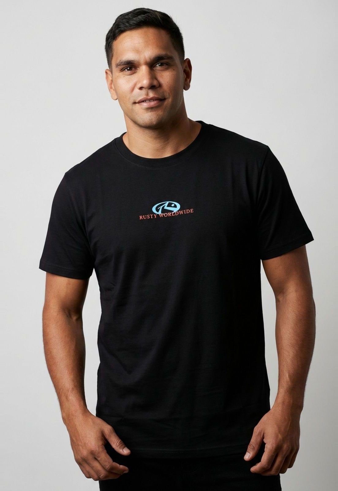 Camiseta Masculina Rusty Silk Shaky Preta
