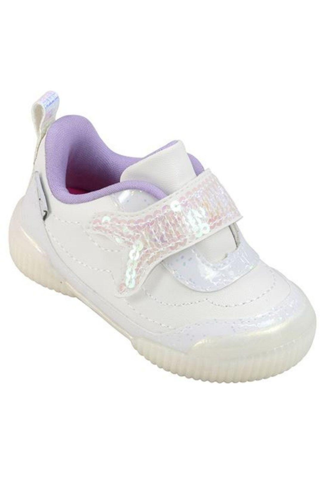 Vista 2 Infantil - ênis Pampili Yuyu Cauda de Sereia PKT branco PKT branco