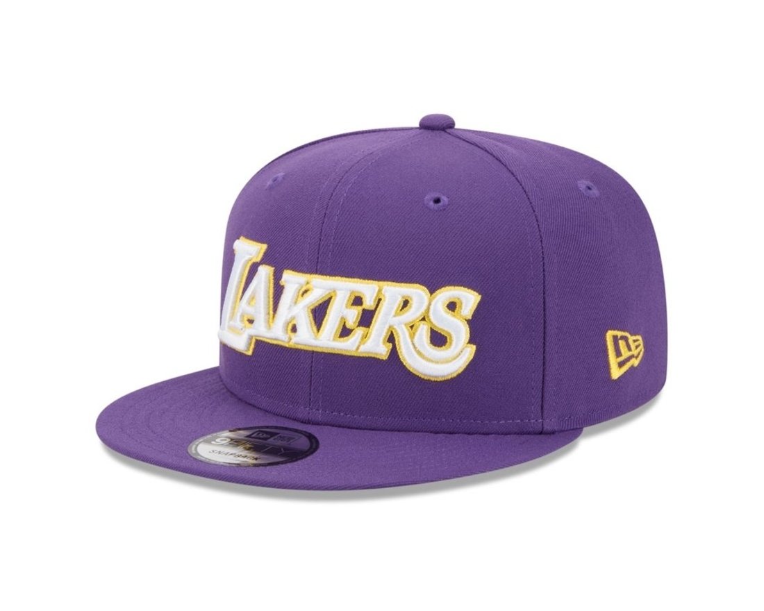 Bone New Era 9FIFTY Los Angeles Lakers NBA Roxo