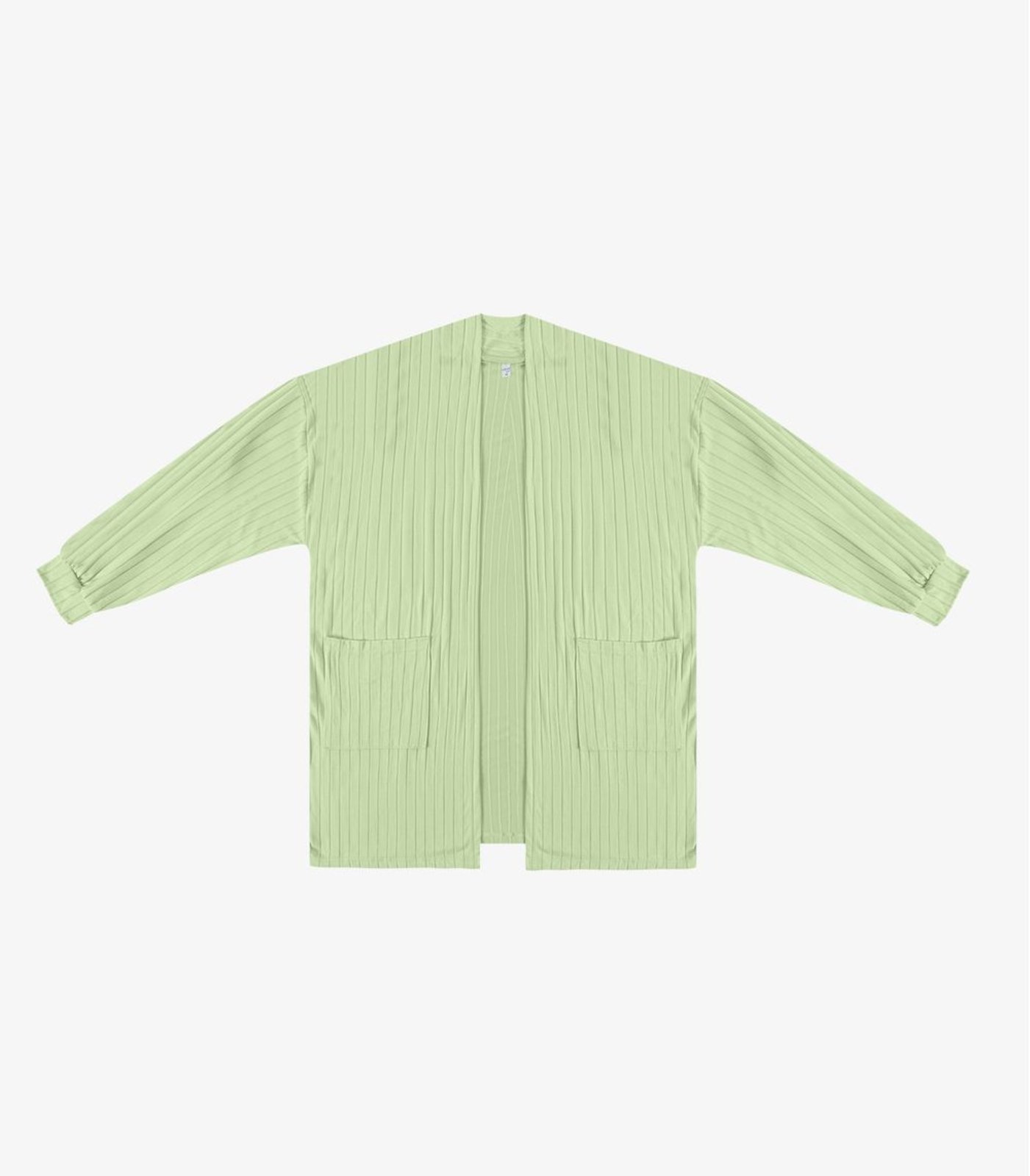 Cardigan Feminino Pluz Size Infinita Cor Verde